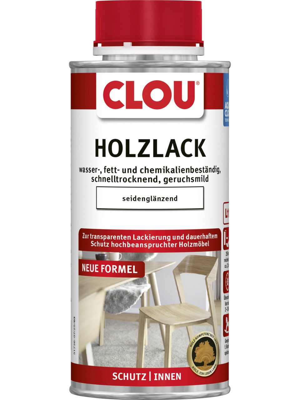 Aqua Clou Holzlack Aqua Clou Holzlack 250 ml seidenglänzend