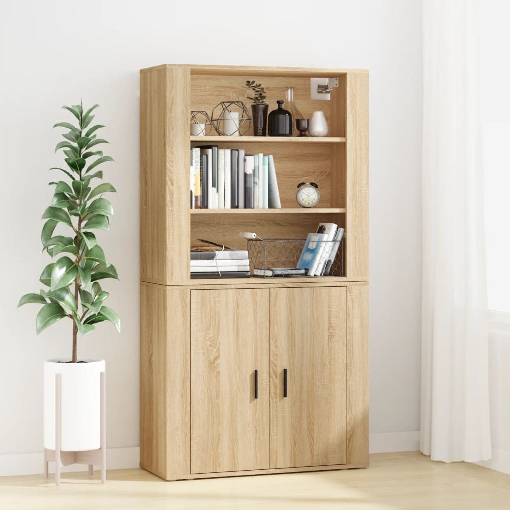 vidaXL Highboard NA Highboard Sonoma Eiche Spanplatte