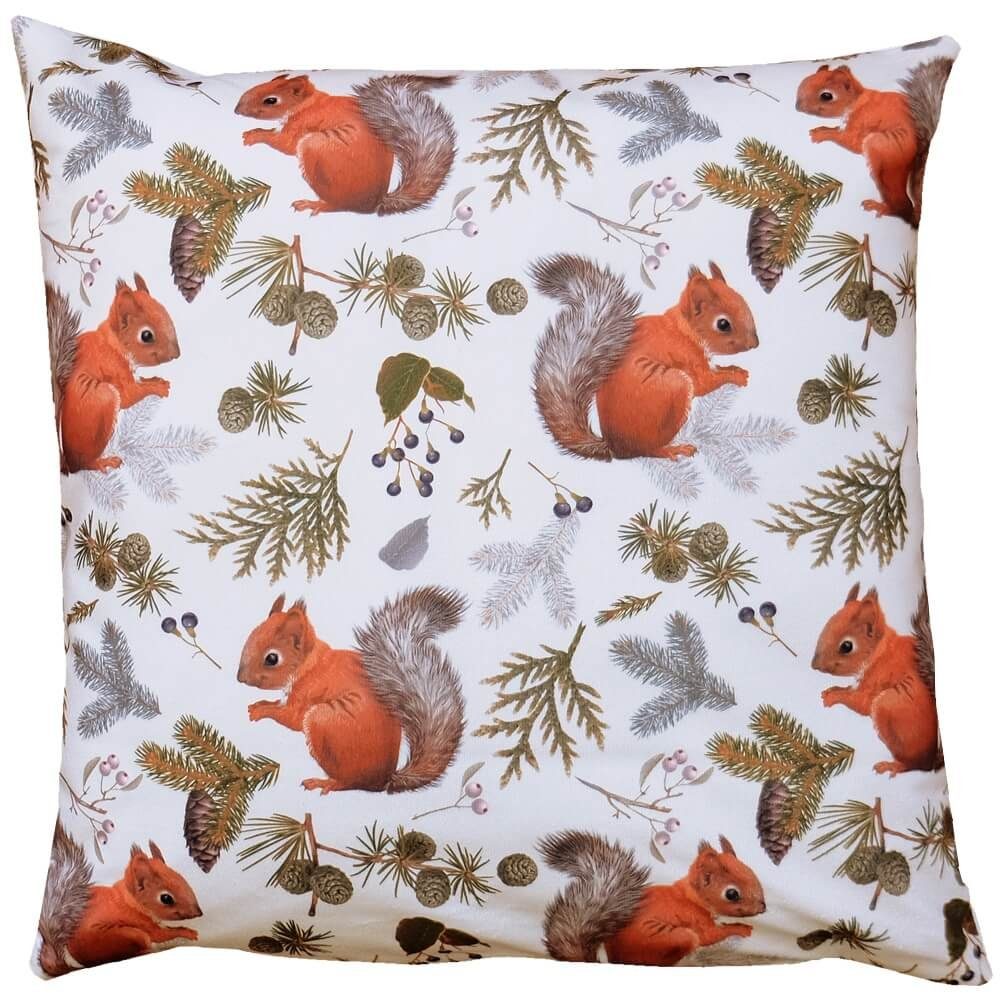 matches21 HOME & HOBBY Kissenbezüge Kissen-Bezug Eichhörnchen Winter Weihna günstig online kaufen