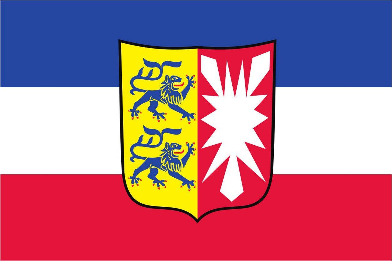 flaggenmeer Flagge Flagge Schleswig-Holstein Landesdienstflagge 110 g/m² Querformat