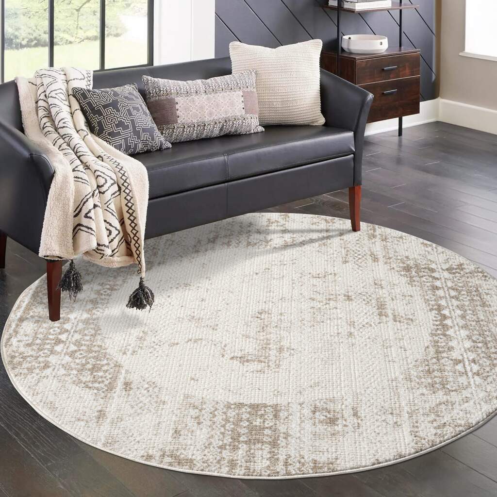 Carpet City Teppich »ANTIK232«, rund, 10 mm Höhe, Kurzflor, 3D-Optik, Klass günstig online kaufen