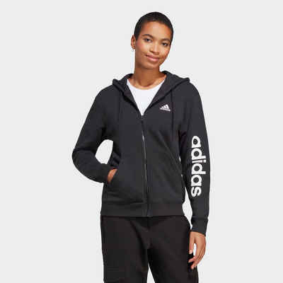 adidas Sportswear Kapuzensweatjacke ESSENTIALS LINEAR FRENCH TERRY KAPUZENJACKE (1-tlg)