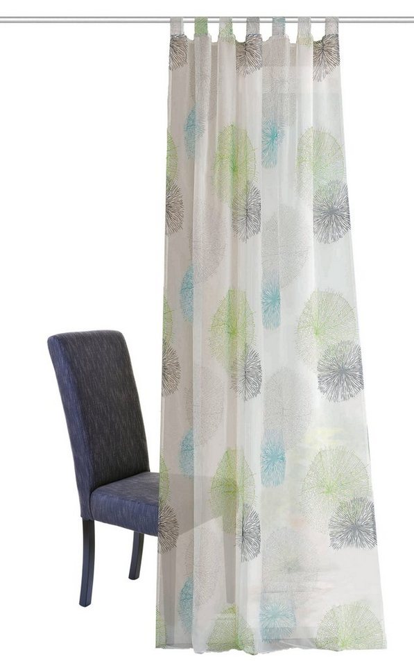 Vorhang ADELE, HOME WOHNIDEEN, Schlaufen (1 St), transparent, Voile, HxB:  245x140