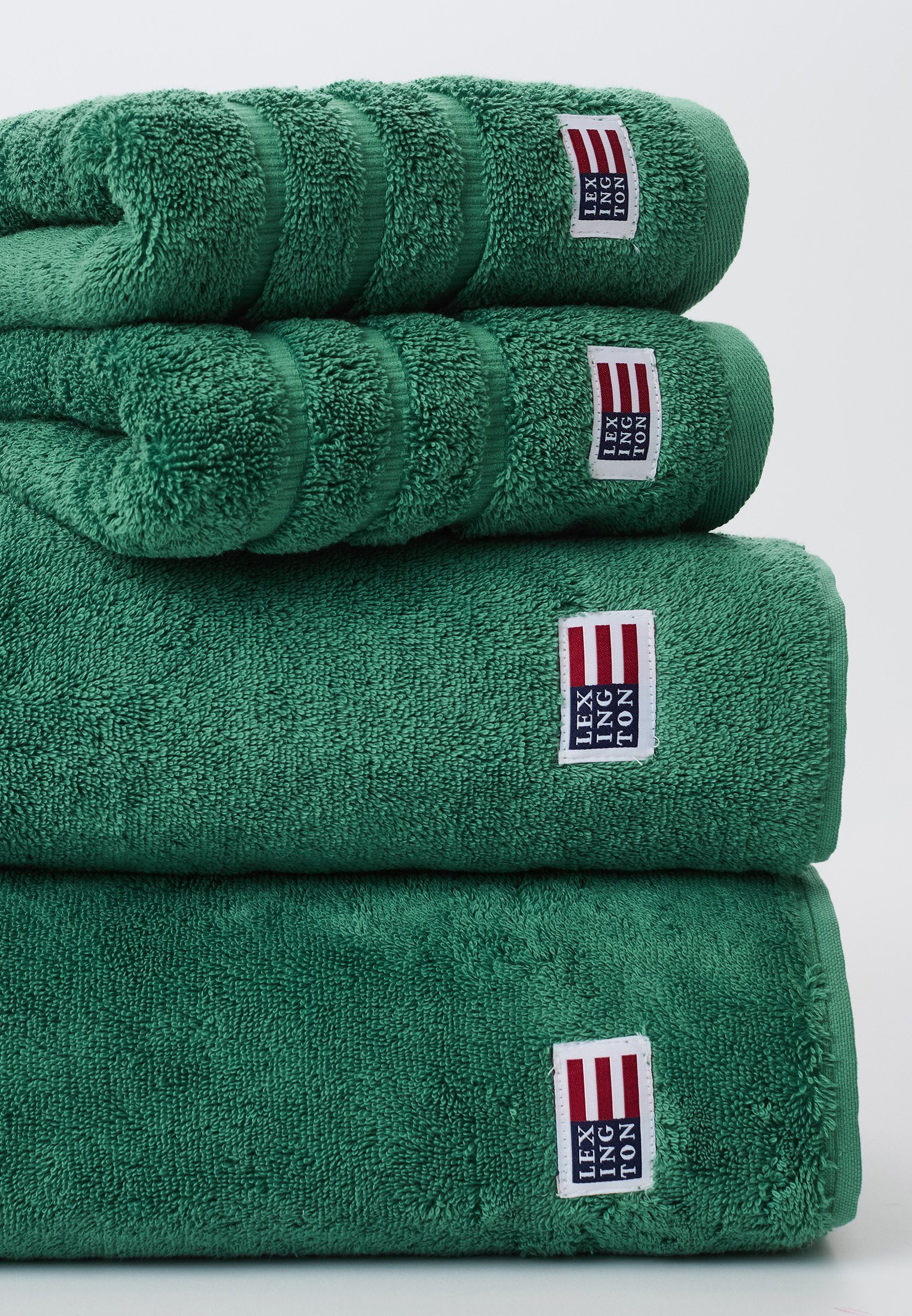 Towel Handtuch leaves Lexington green Original