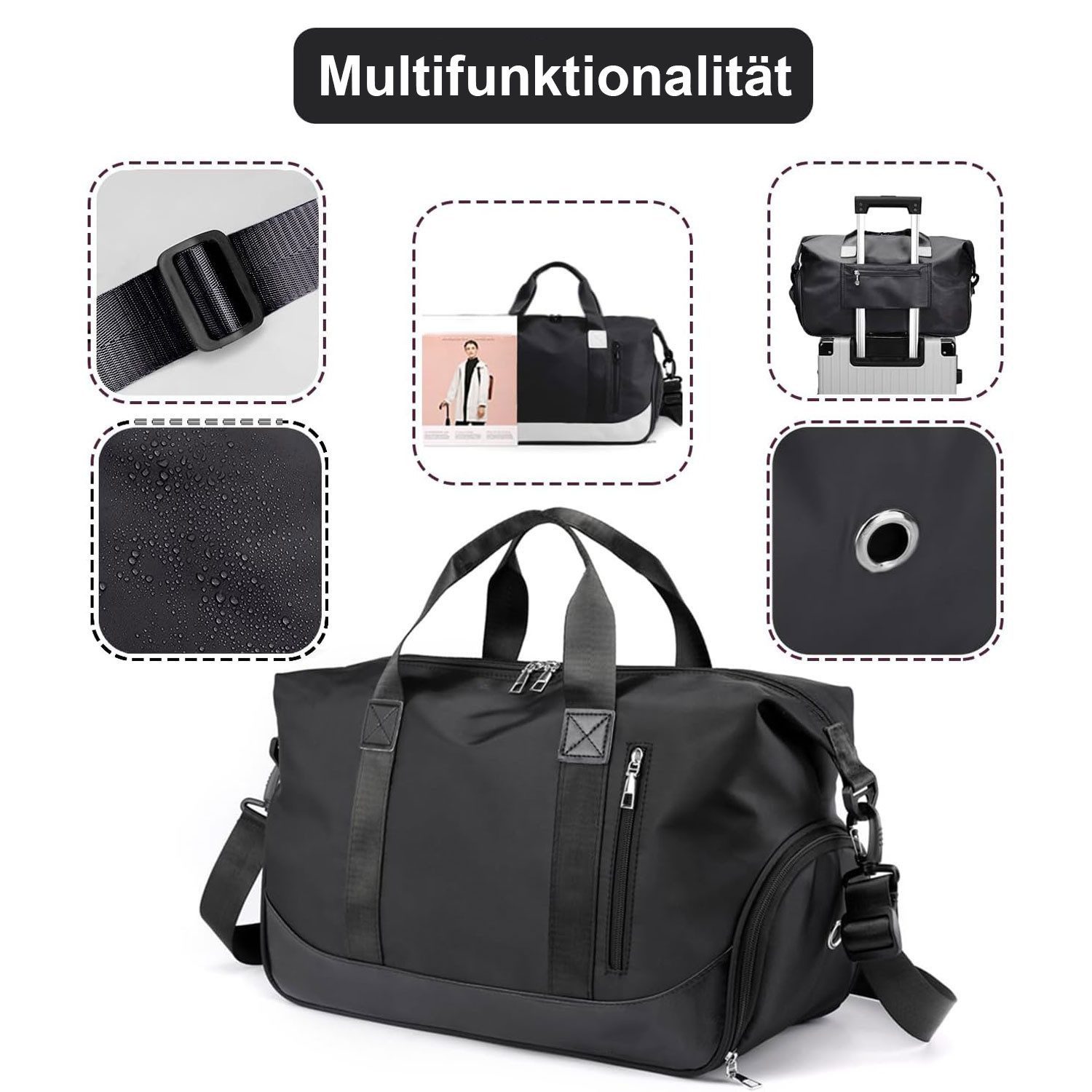 REDOM Reisetasche Trainingstasche Sporttasche Handtasche Schultertasche günstig online kaufen