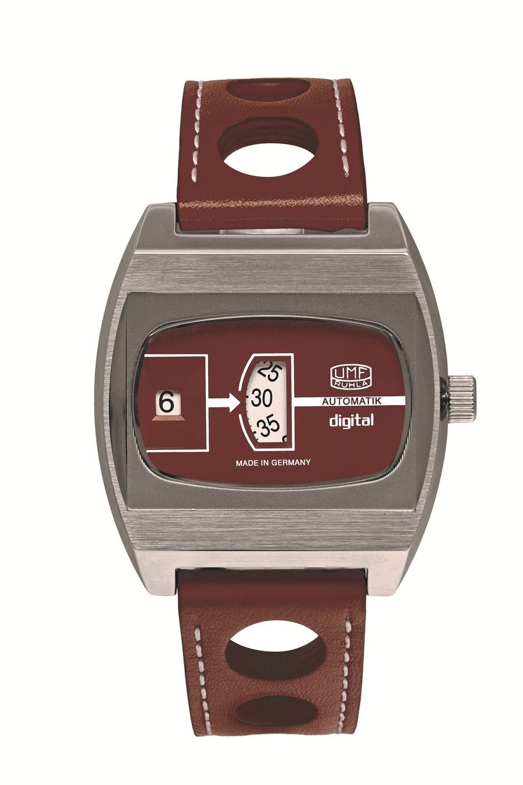 UMF Ruhla Automatikuhr Herrenuhr Automatik UMF Ruhla Scheibenuhr digital, limitierte Auflage