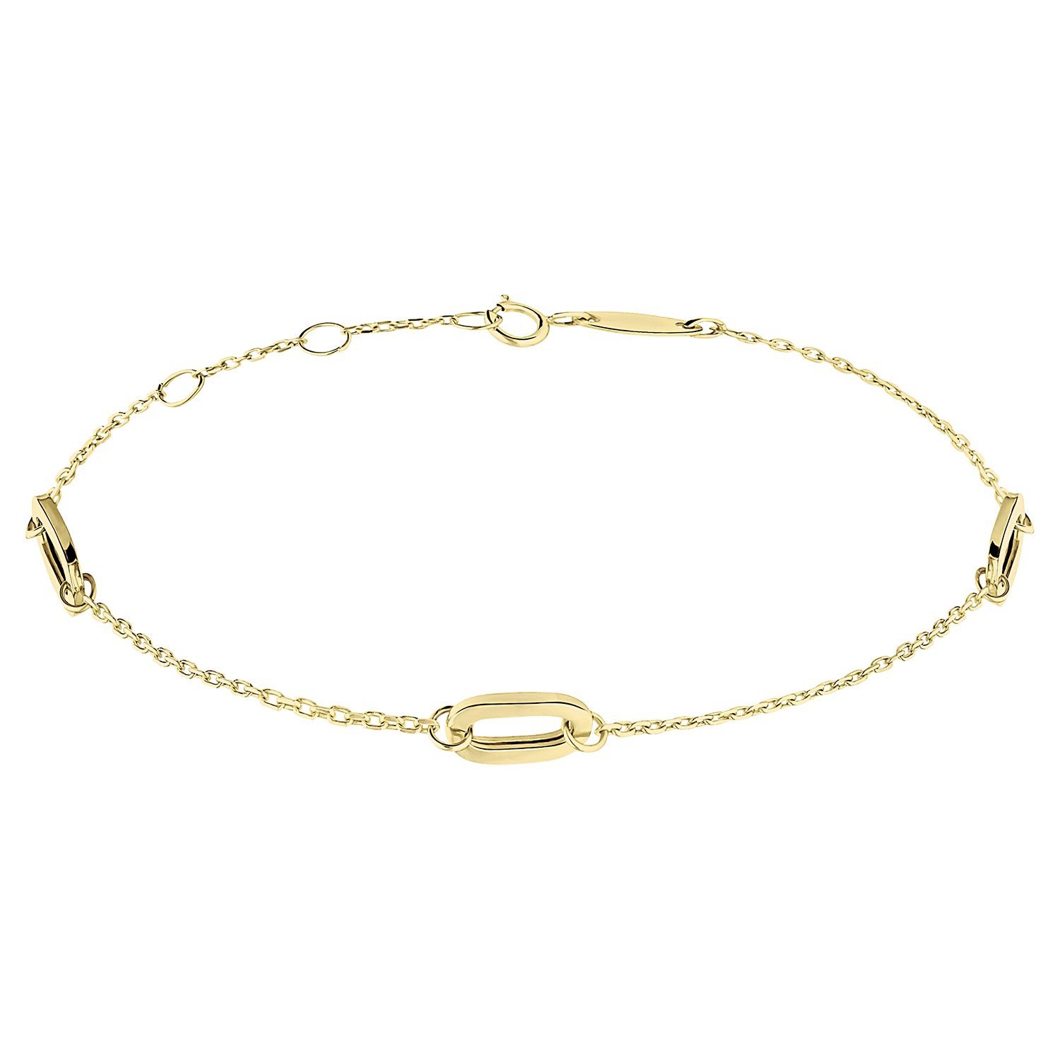LUCARDI Gliederarmband Armband - 585 Gold - Gold - Damen