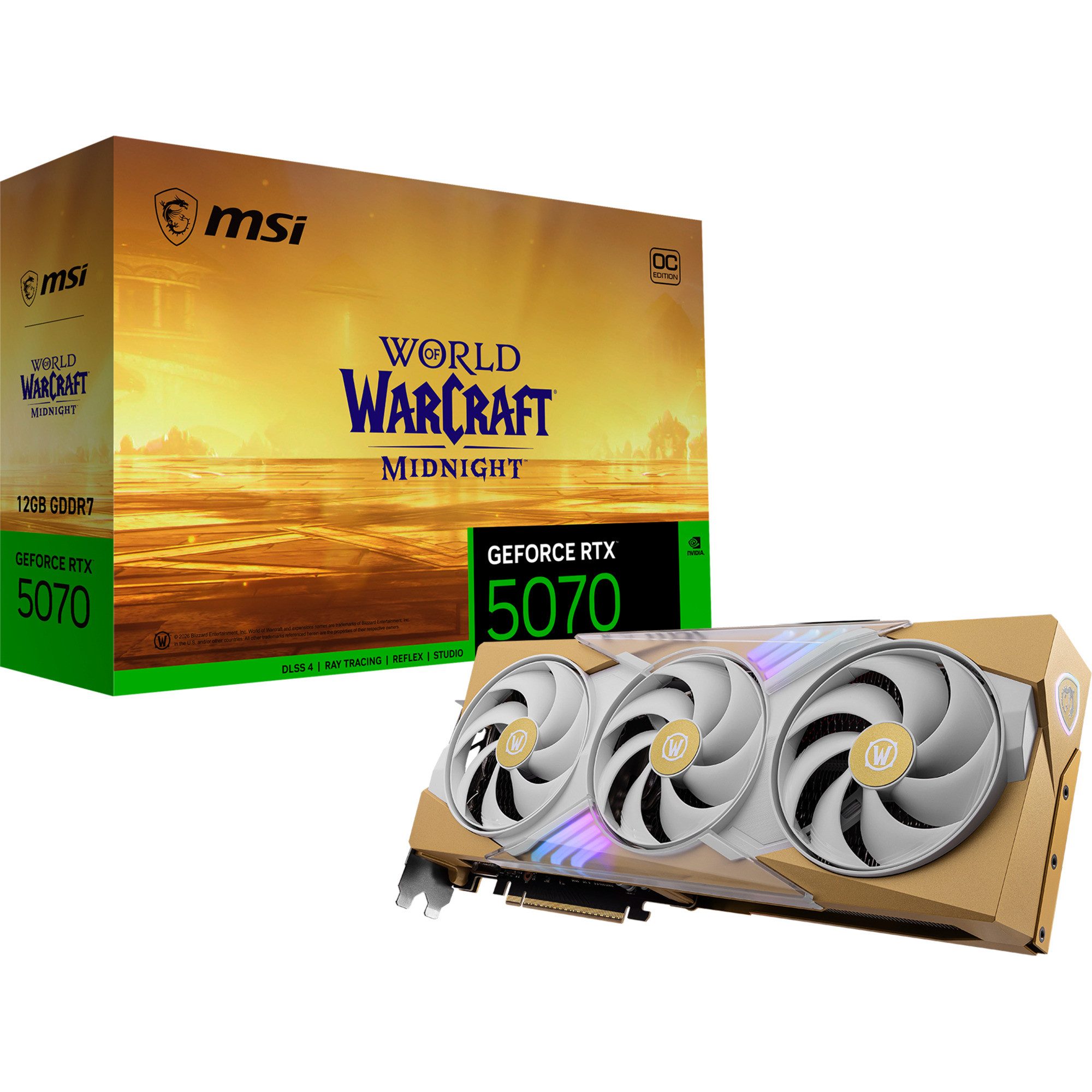 MSI MSI GeForce RTX 5070 12G World of Warcraft Grafikkarte (12 GB)