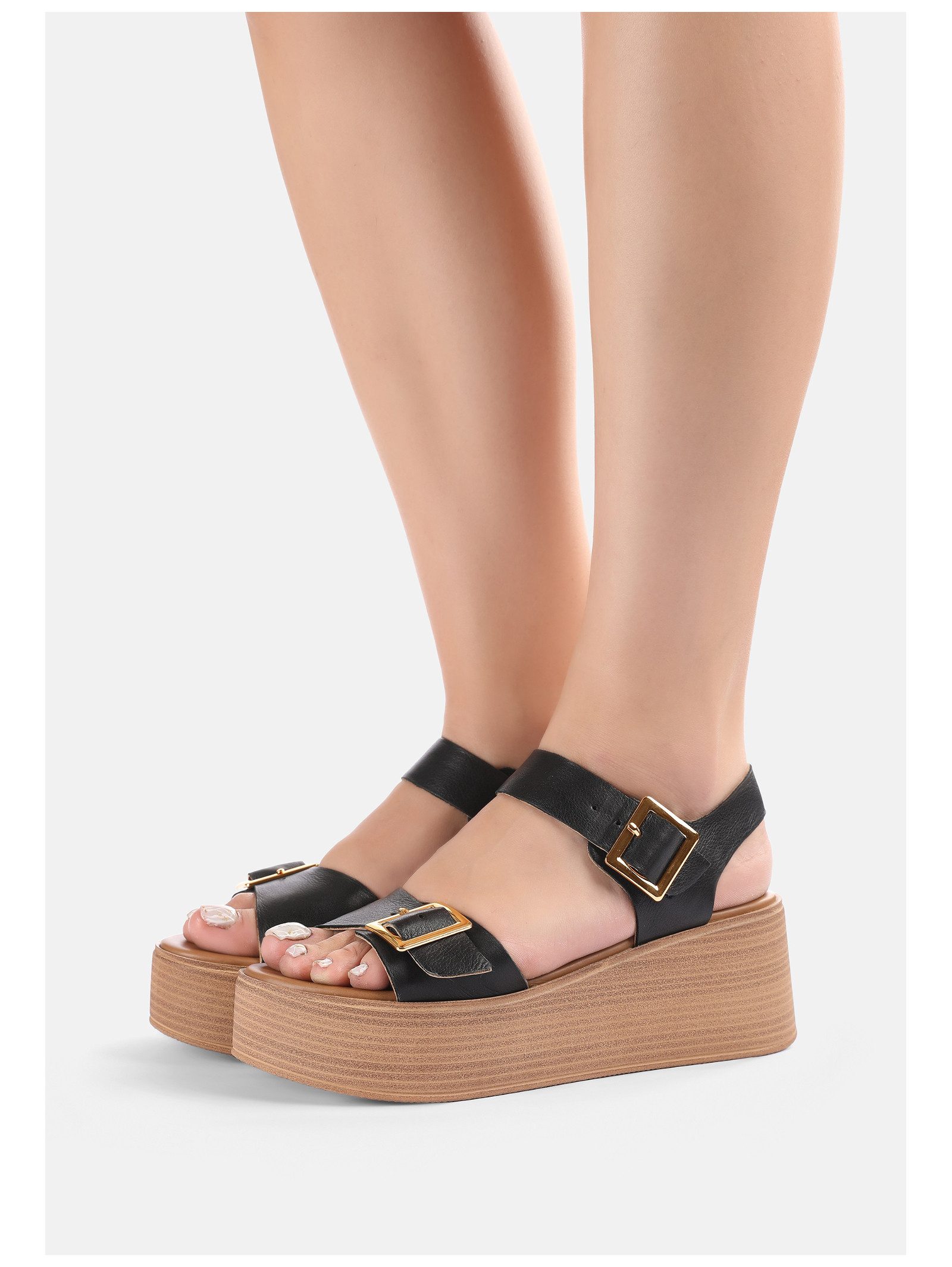 INUOVO INUOVO Sandalen Leder Keilsandalette