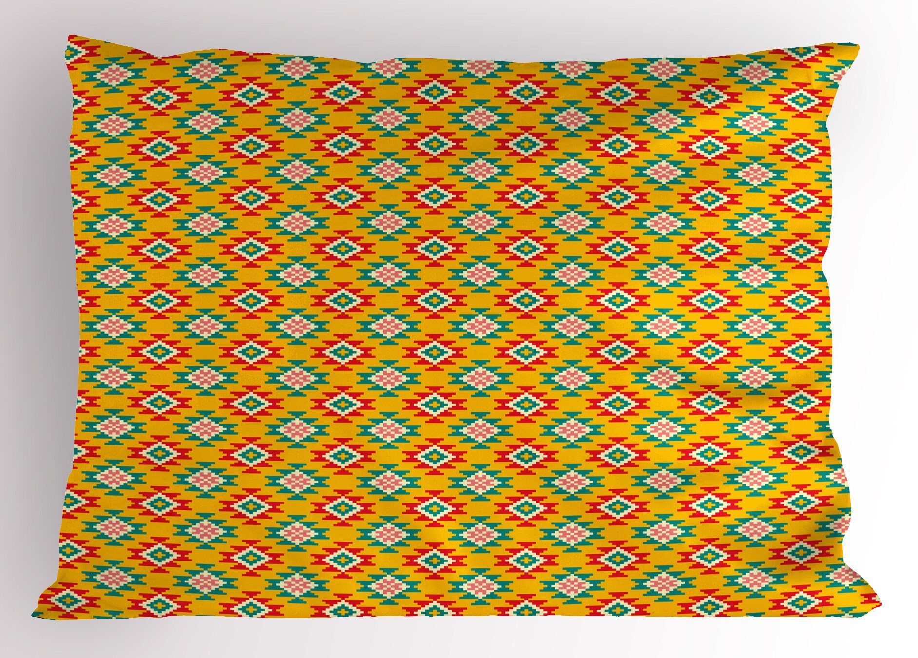 Kissenbezüge Dekorativer Standard King Size Gedruckter Kissenbezug, Abakuhaus (1 Stück), Abstrakt Geometric Print Squares