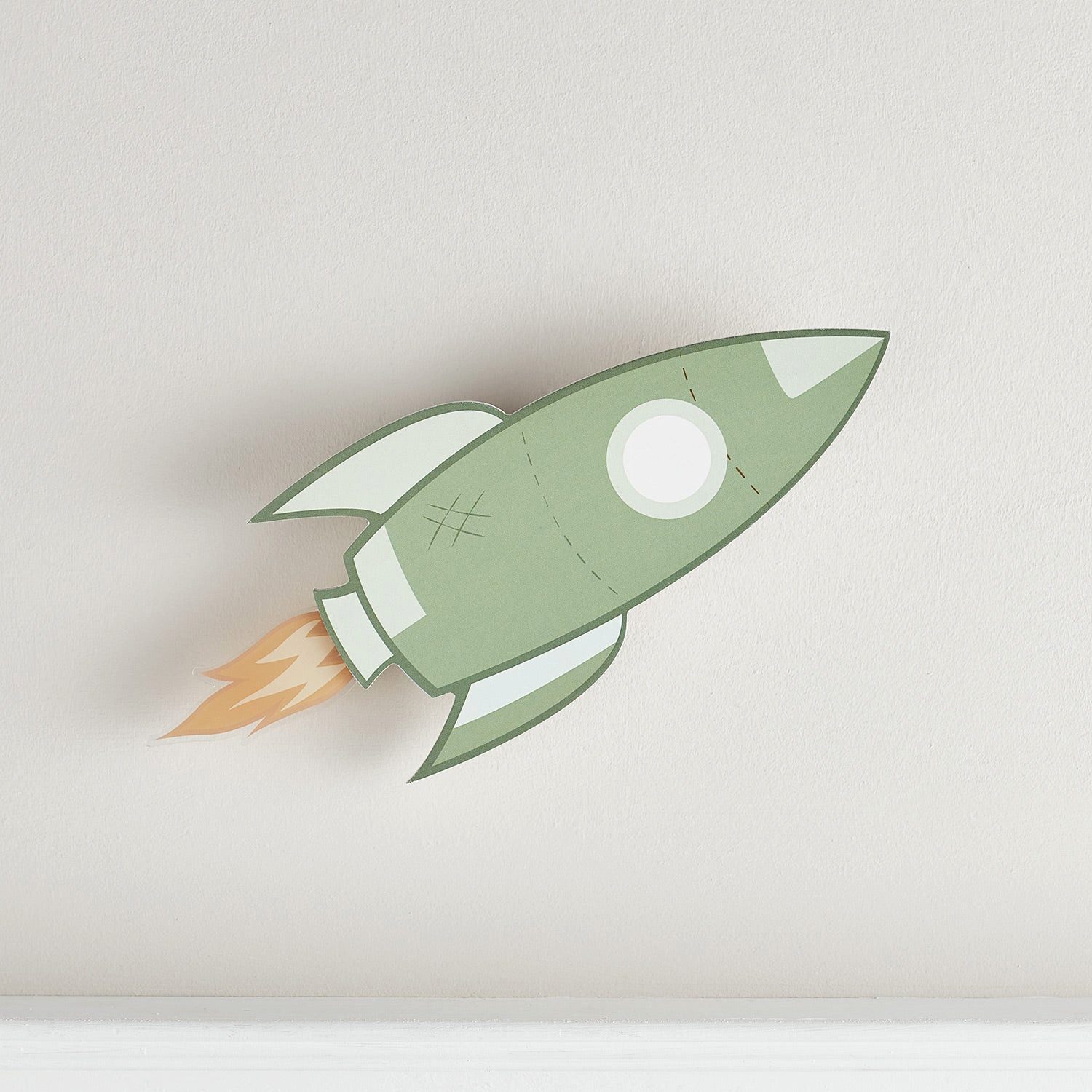 Lights4fun LED Wandleuchte Raketen Wandlampe Kinderzimmer – Bild 4 von 4