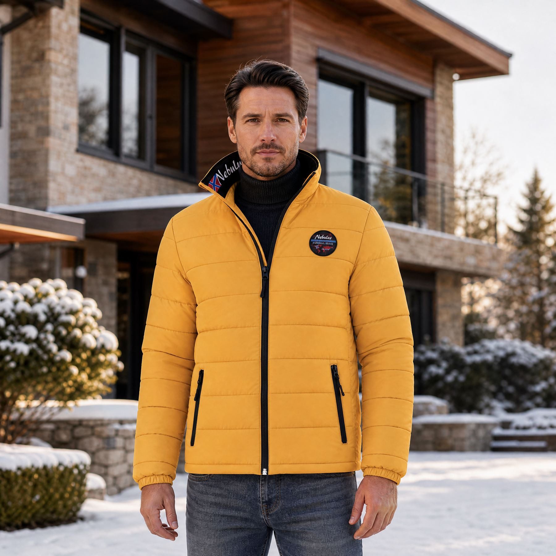Nebulus Winterjacke TAMMES, P4810 - Herren, gelb, M