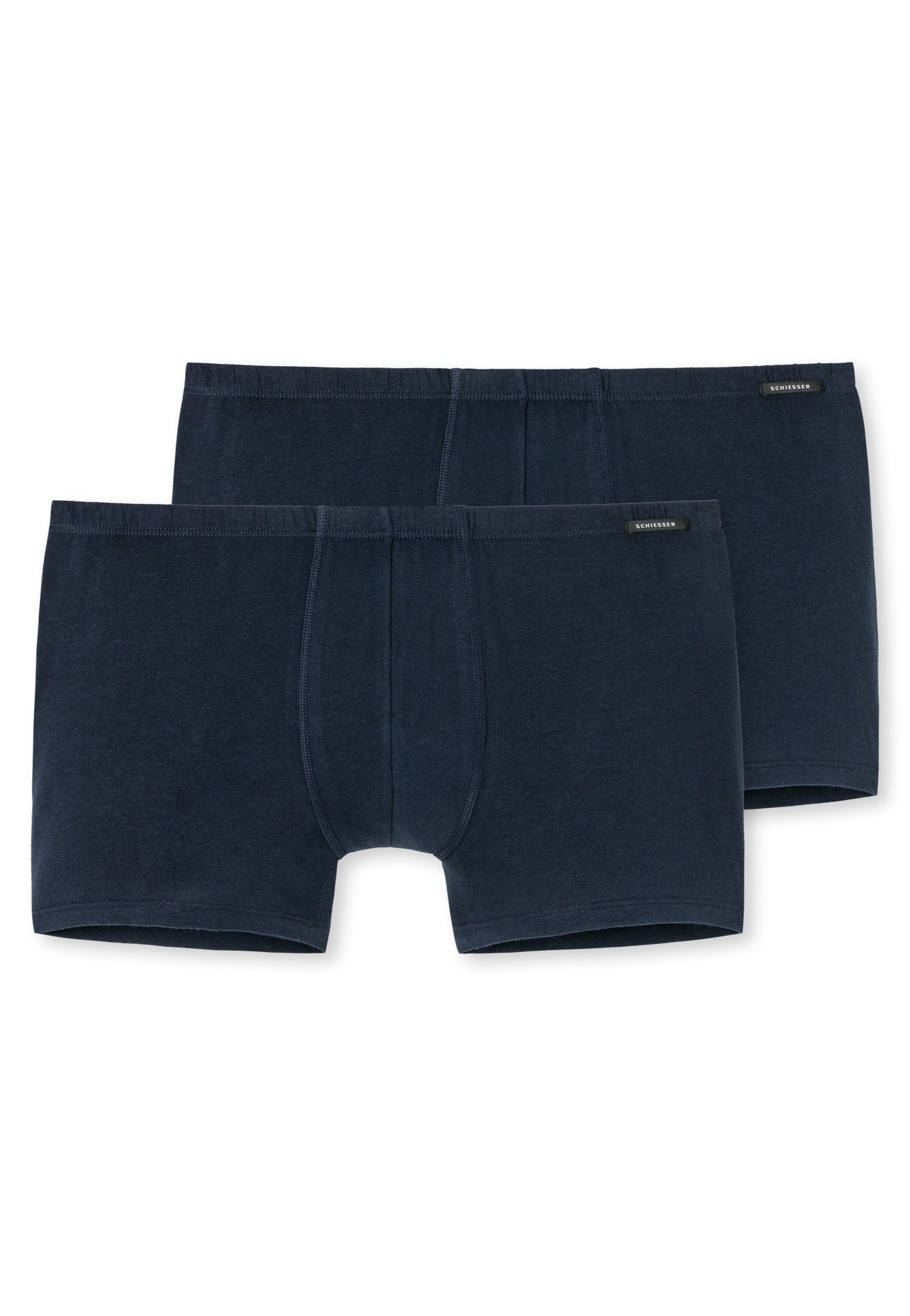 Schiesser Boxershorts Essentials (2er Pack) mit angenehm weichem Bund
