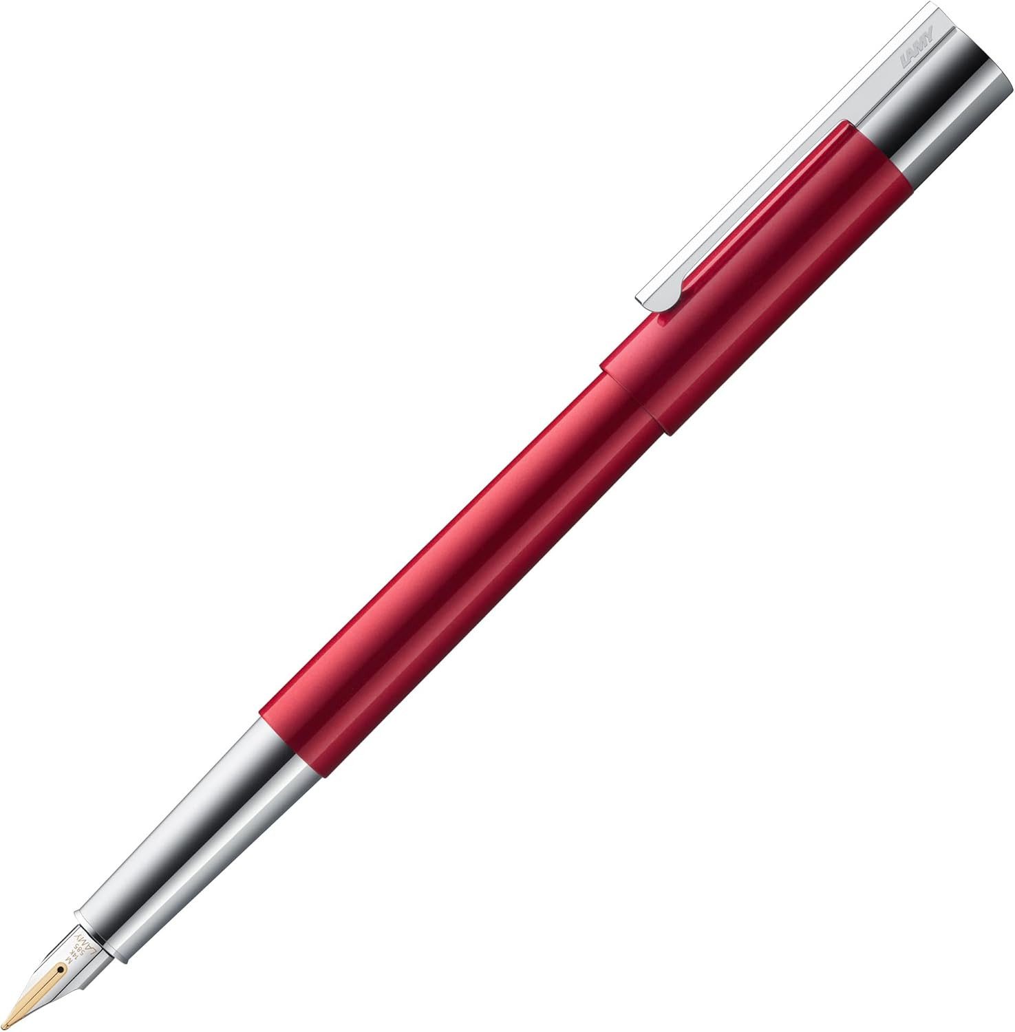 LAMY Füllfederhalter scala, Premium Füller aus Edelstahl mit hochwertiger Edelstahlfeder M