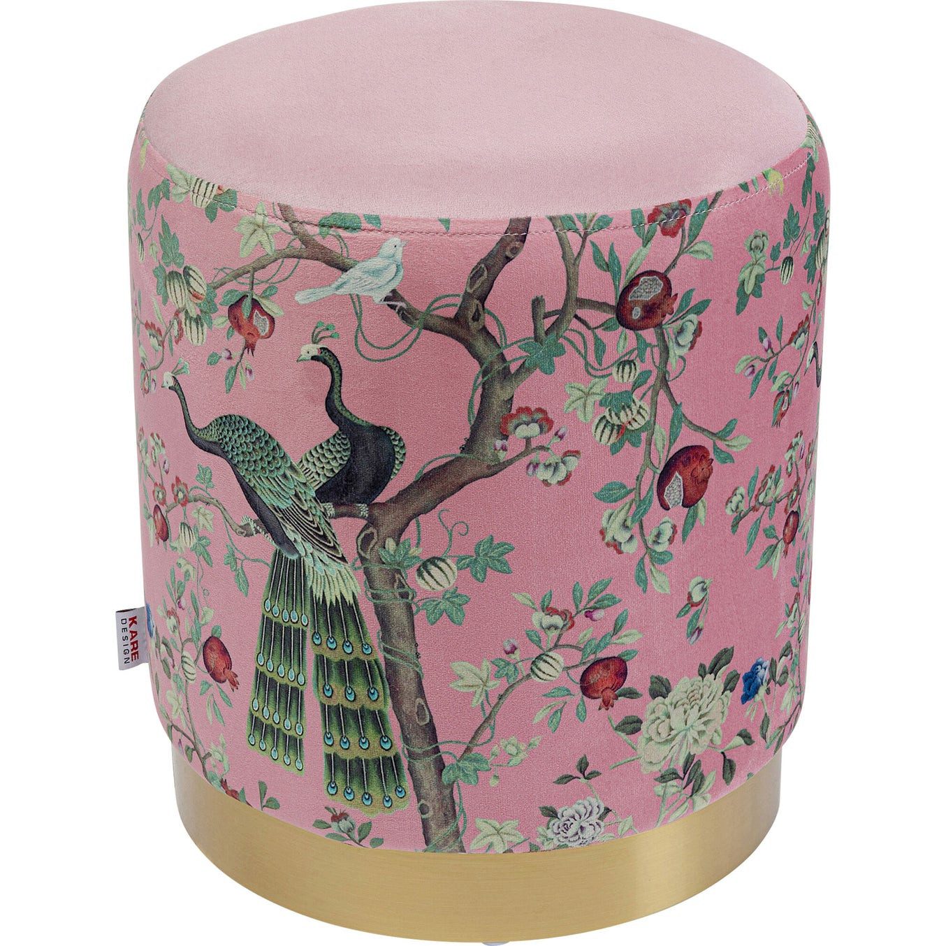 Kare Design Polsterhocker Cherry, Ø32 cm günstig online kaufen