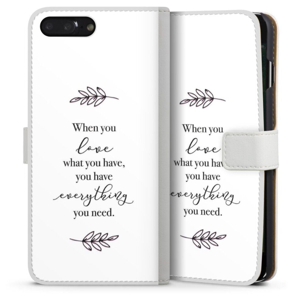 DeinDesign Handyhülle Liebe Spruch Statement When You Love What You