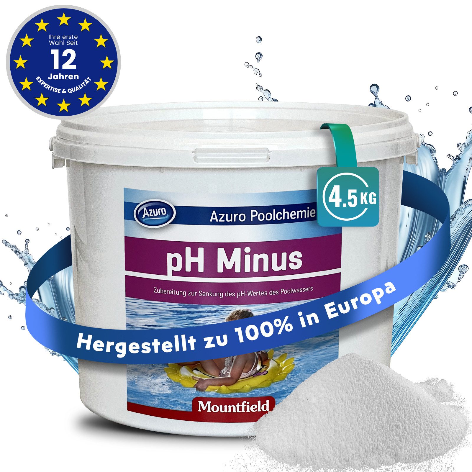 Azuro Poolpflege PH Minus für Pools PH Senker Granulat zur effektiven PH We günstig online kaufen