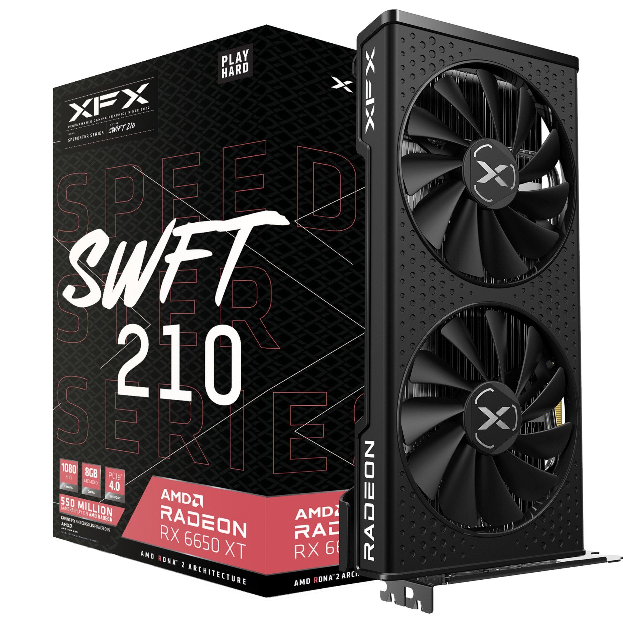 XFX Radeon RX 6650 XT Speedster SWFT 210 Core Grafikkarte