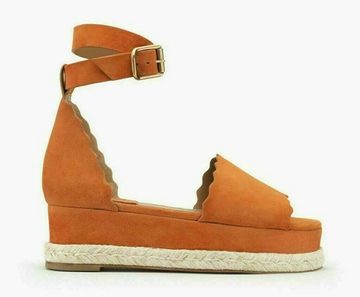 Chloé CHLOE LAUREN WEDGE SANDALS SANDALEN ICONIC SCHUHE SHOES ESPADRILLAS MU Sandale