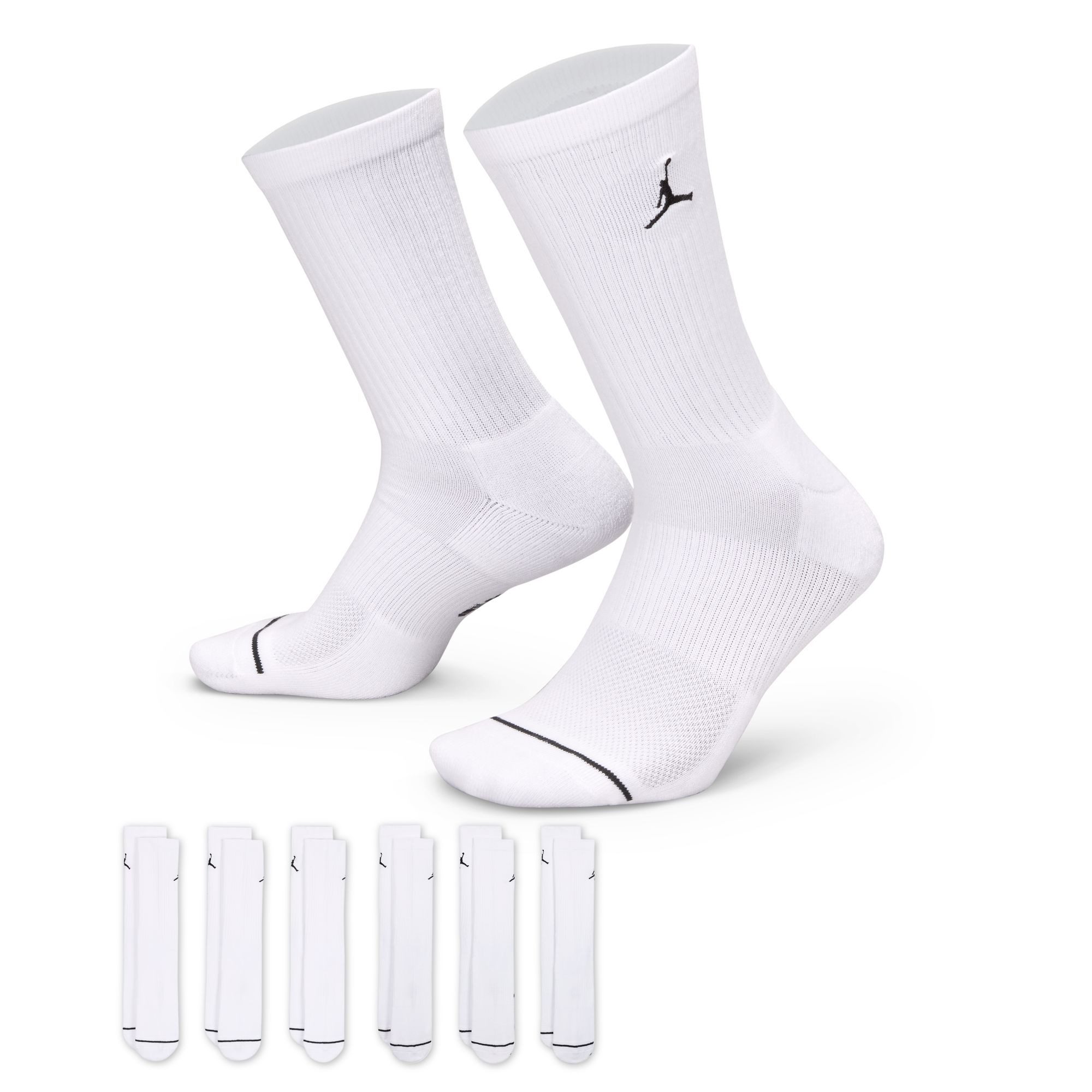 Nike Funktionssocken U J ED CUSH PLY CREW 6PR - 144 für Basketball, mit Ela günstig online kaufen