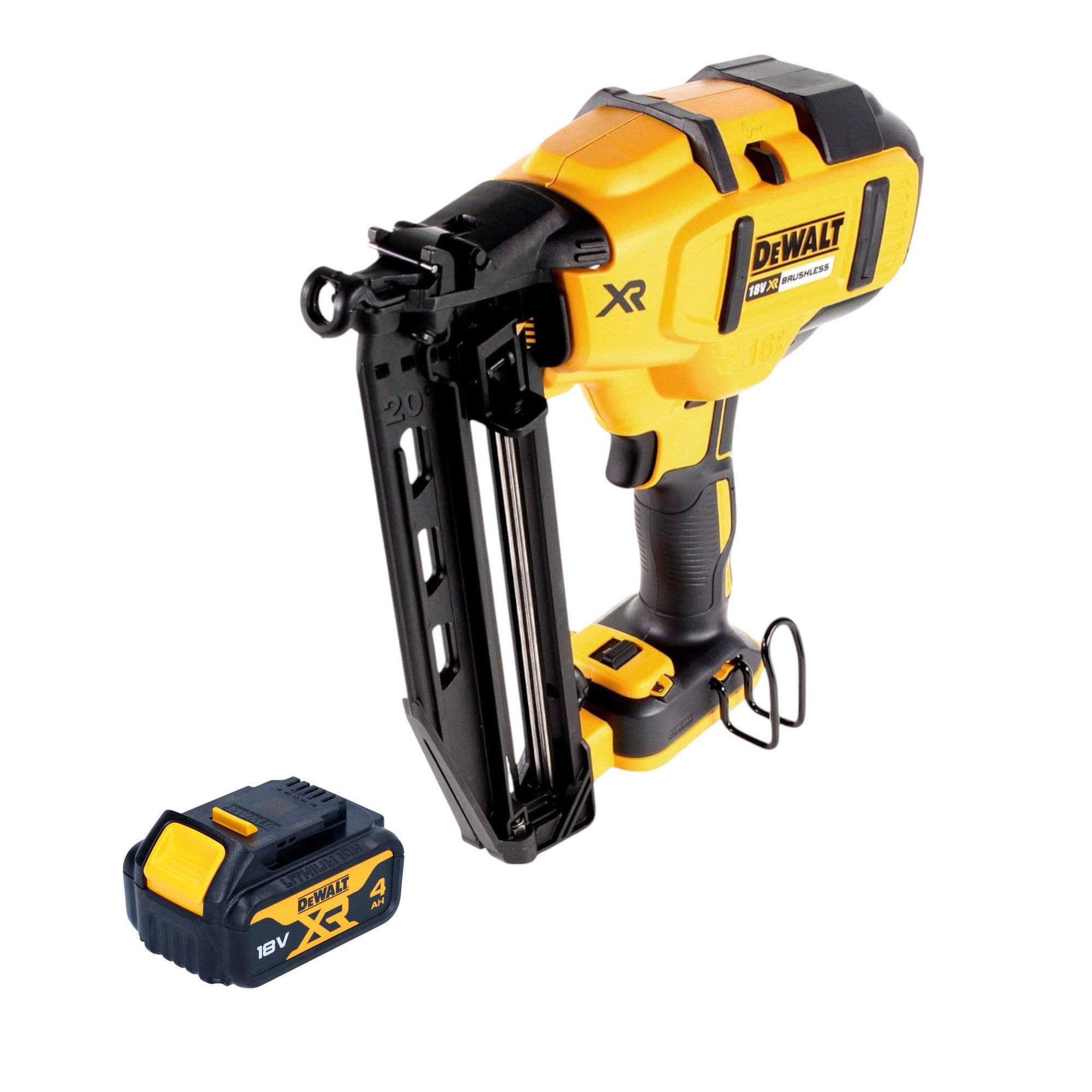 DeWalt Druckluft-Nagler DCN 660 N Akku Nagler 18V 32 - 63 mm Brushless + 1x Akku 4,0 Ah