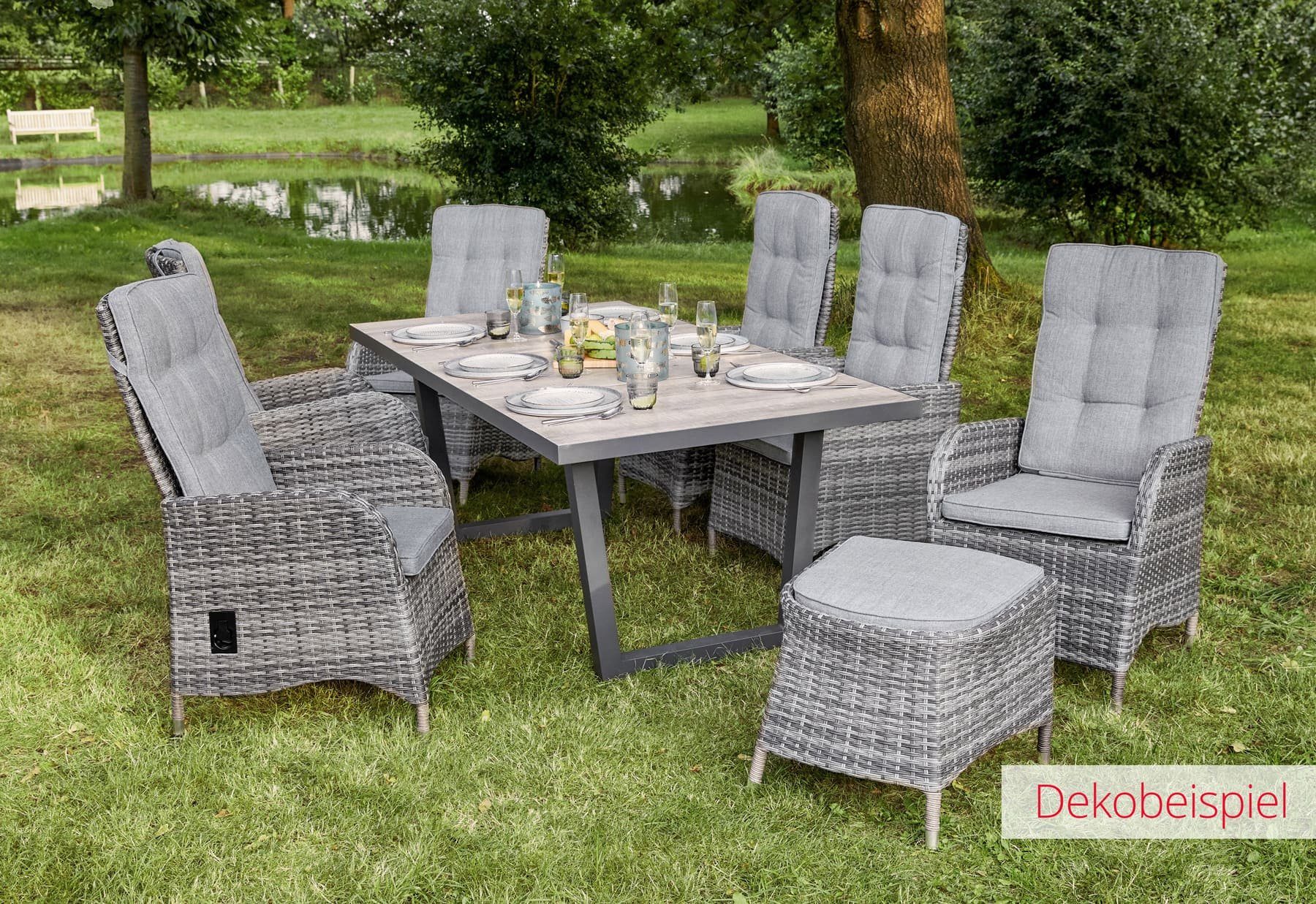 LC Garden Gartentisch LC Garden »Bailado« Gartentisch 200x100cm Keramik Esstisch
