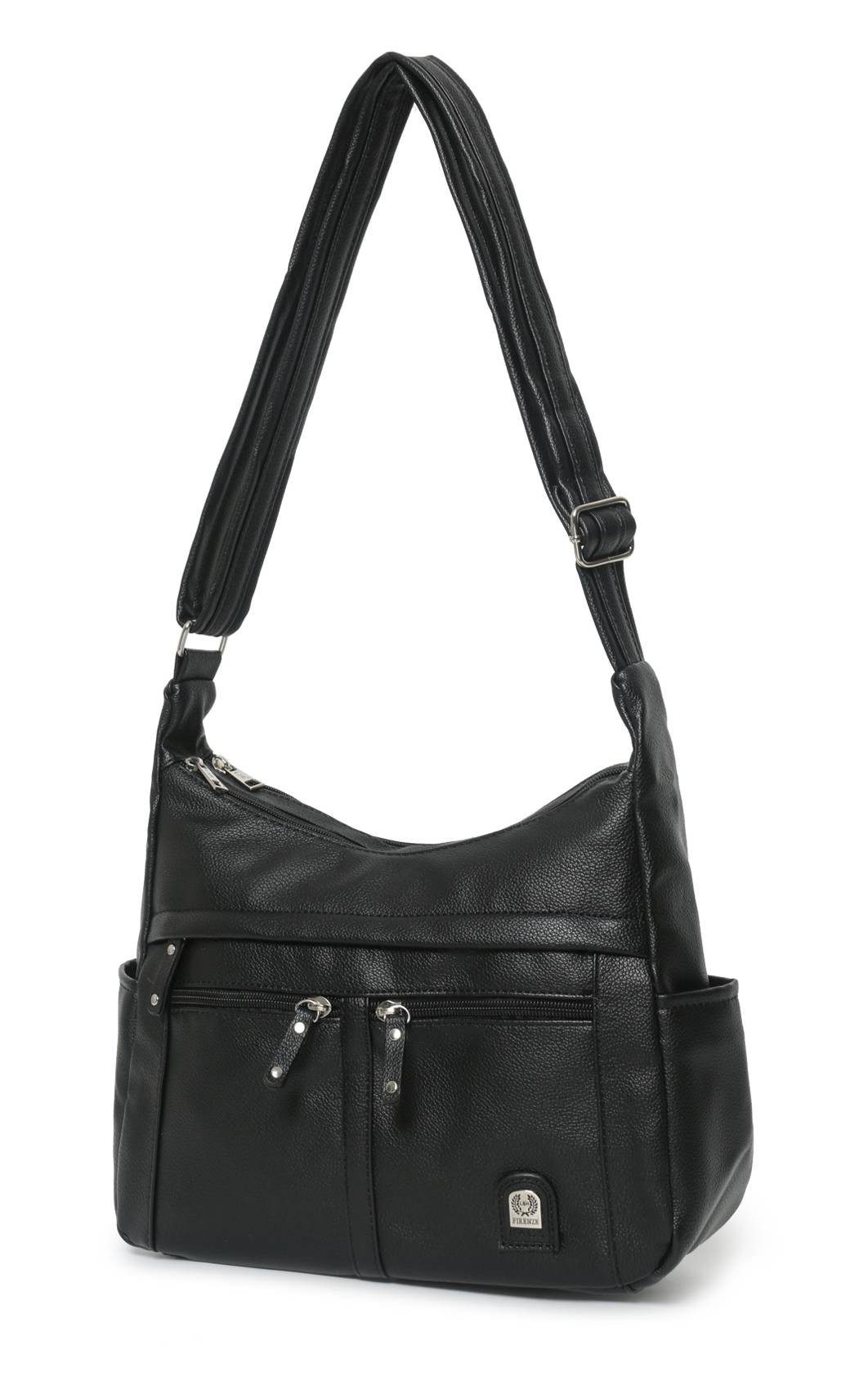 ITALYSHOP24 Schultertasche Damen Tasche Vintage Shopper Umhängetasche Handt günstig online kaufen