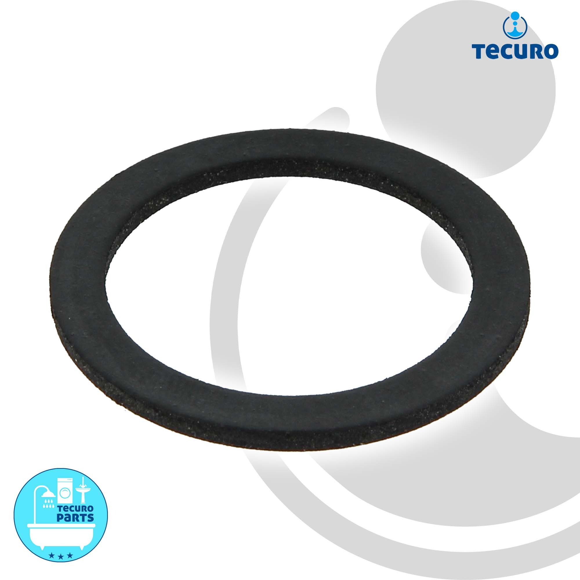 tecuro Siphon Gummi-Flachdichtung für Siphon Überwurfmutter 2 Zoll (56,5 x 46 x 2mm)