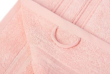 SEI Design Handtuch Set Aqua Fibro Pastel-Rosa, Frottee, (Spar-Set, 2-tlg), 100% Ägäis Baumwolle
