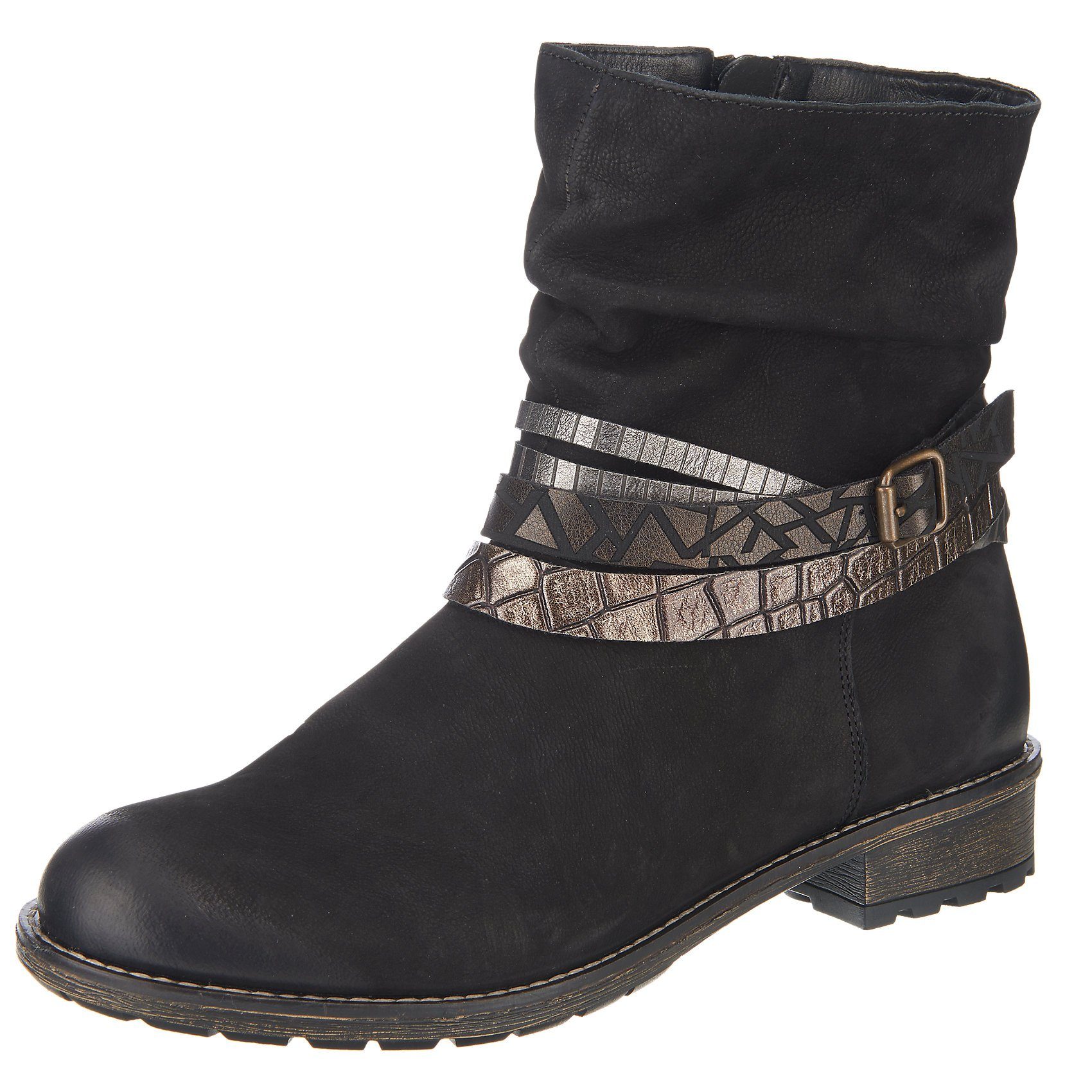 Remonte Damen Stiefeletten Braun - Bequeme Halbschuhe Mit Reißverschluss - Weite H
