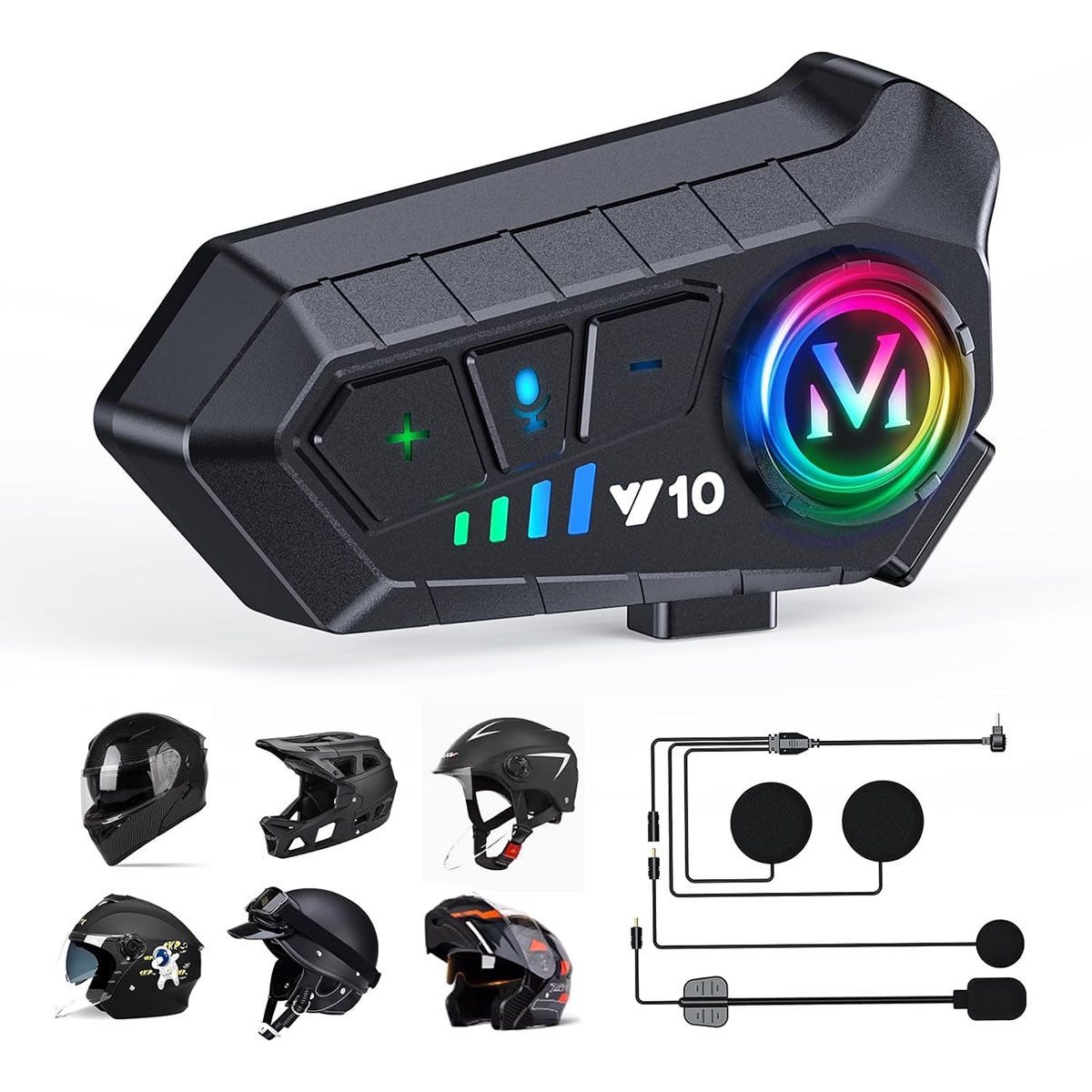 Motorradhelm Motorradhelm Bluetooth-Headset, drahtloses Bluetooth-Headset