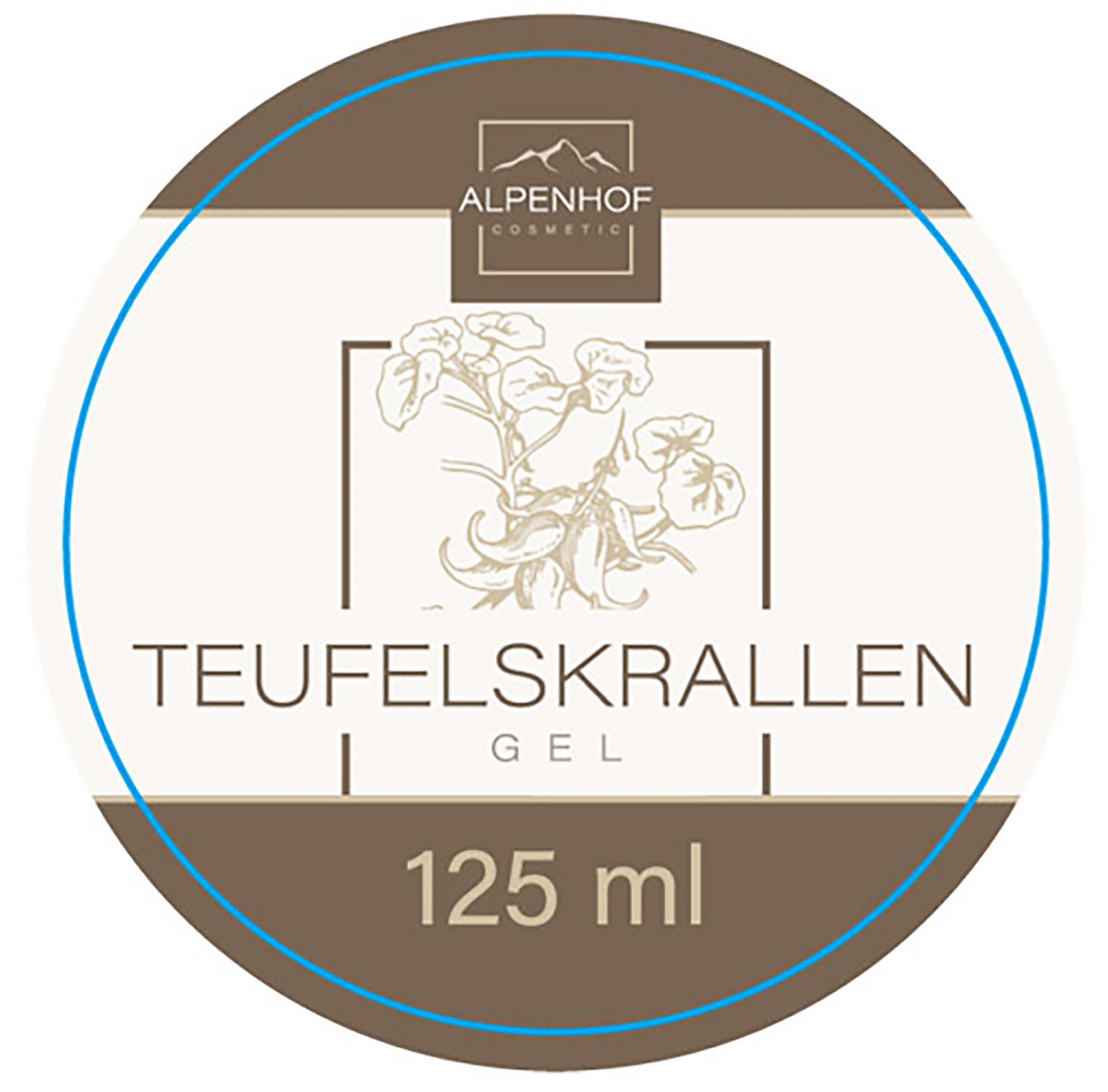 ALPENHOF Körpercreme TEUFELSKRALLEN GEL 125ml wohltuend für Rücken Beine Massage 09, Körpercreme Körper Hautpflege Haut Pflege Creme Balsam