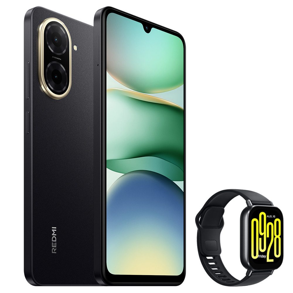 Xiaomi Redmi A5 4+128GB Smartphone & Smartwatch Handy (32 MP Kamera, 6,88" großes Display)