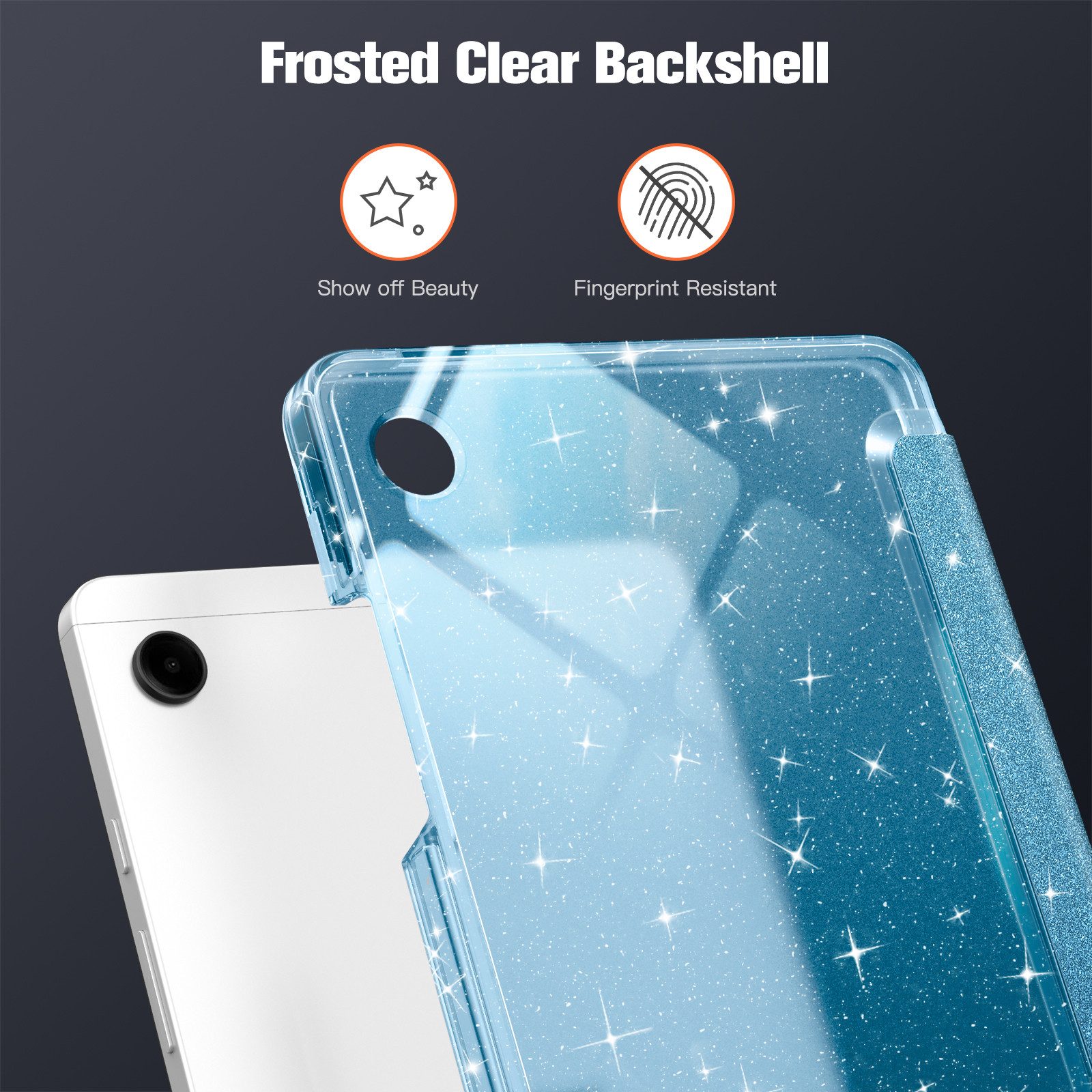 Fintie Tablet-Hülle für Samsung Galaxy Tab A11 8,7" 2025/ Tab A9 8.7 Zoll Tablet, Ultra Dünn Schutzhülle mit Transparenter Rückseite – Bild 4 von 5