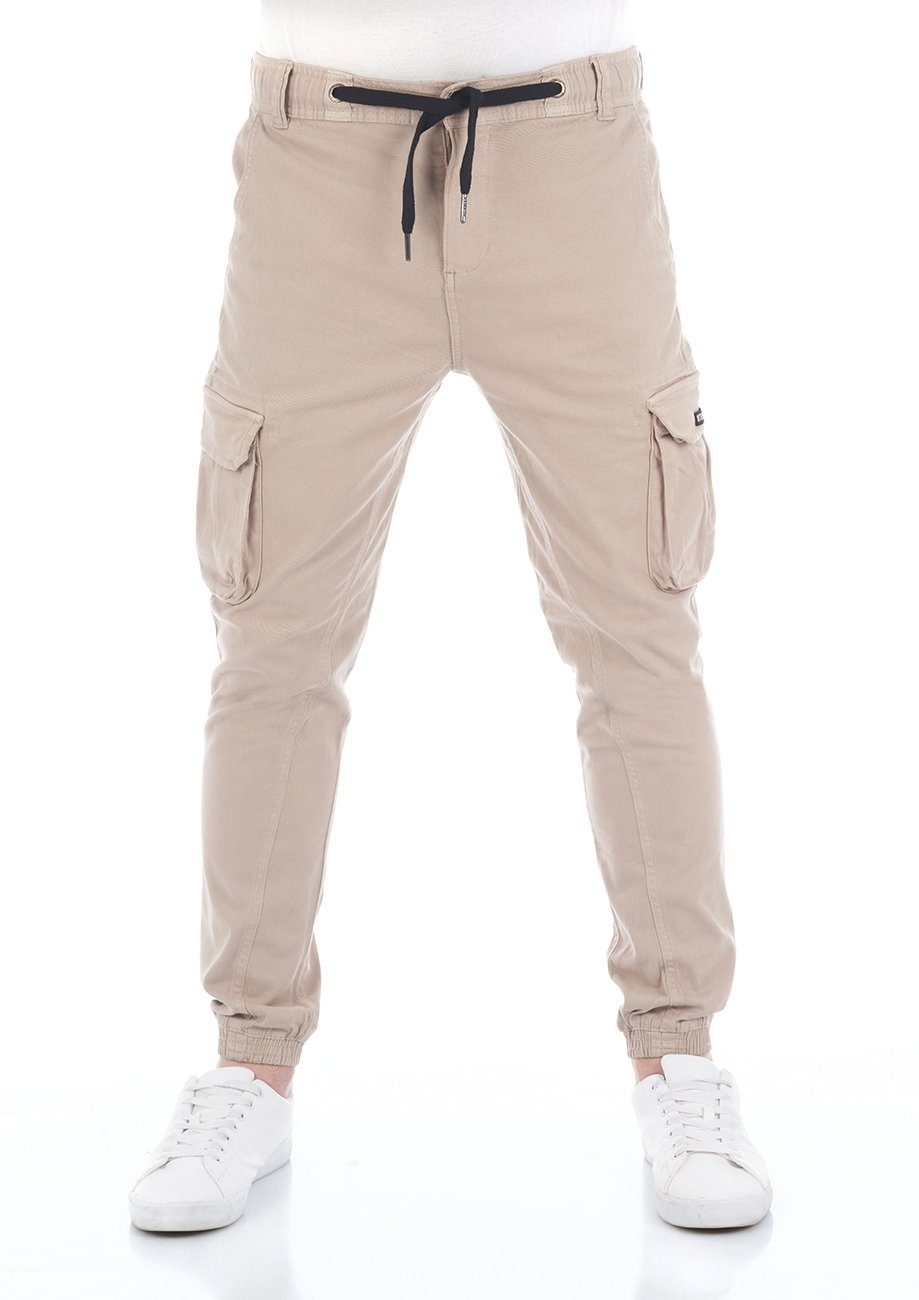 riverso Cargohose Herren Hose RIVHanno Slim Fit Outdoor Freizeithose mit Stretch