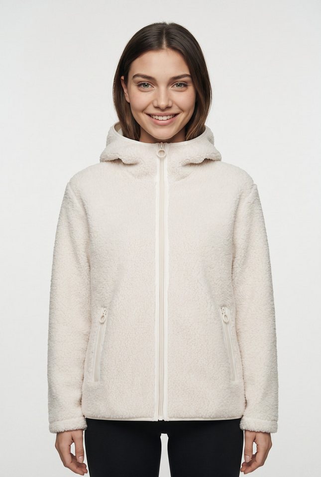 CMP Kapuzenfleecejacke WOMAN JACKET FIX HOOD mit Kapuze, sportlicher Stil, atmungsaktiv, wärmend