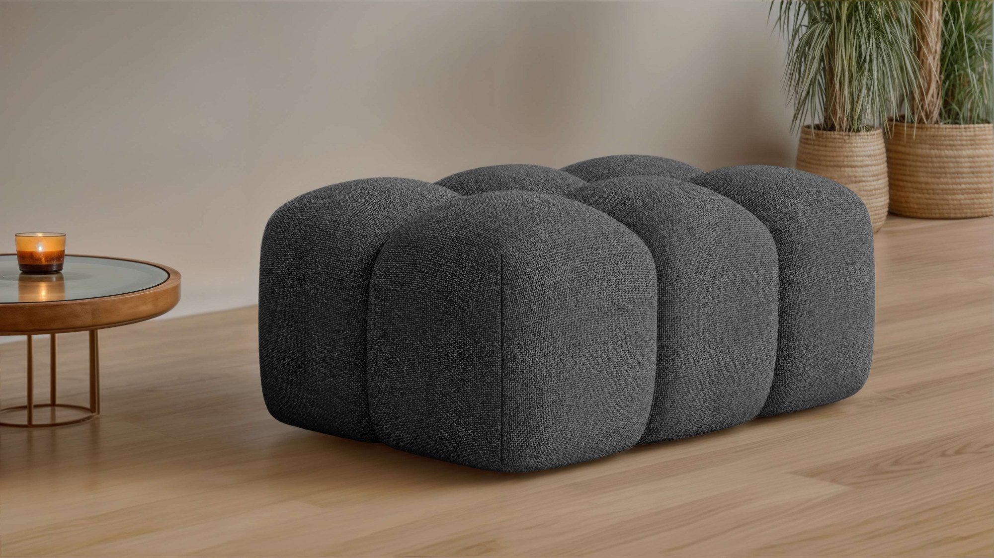 OTTO home Диван KALLIE Стулья, Bubble-Optik, Maße B/T/H: 90/60/44 cm, moderne Steppung, hoher Sitzkomfort und modernes Design