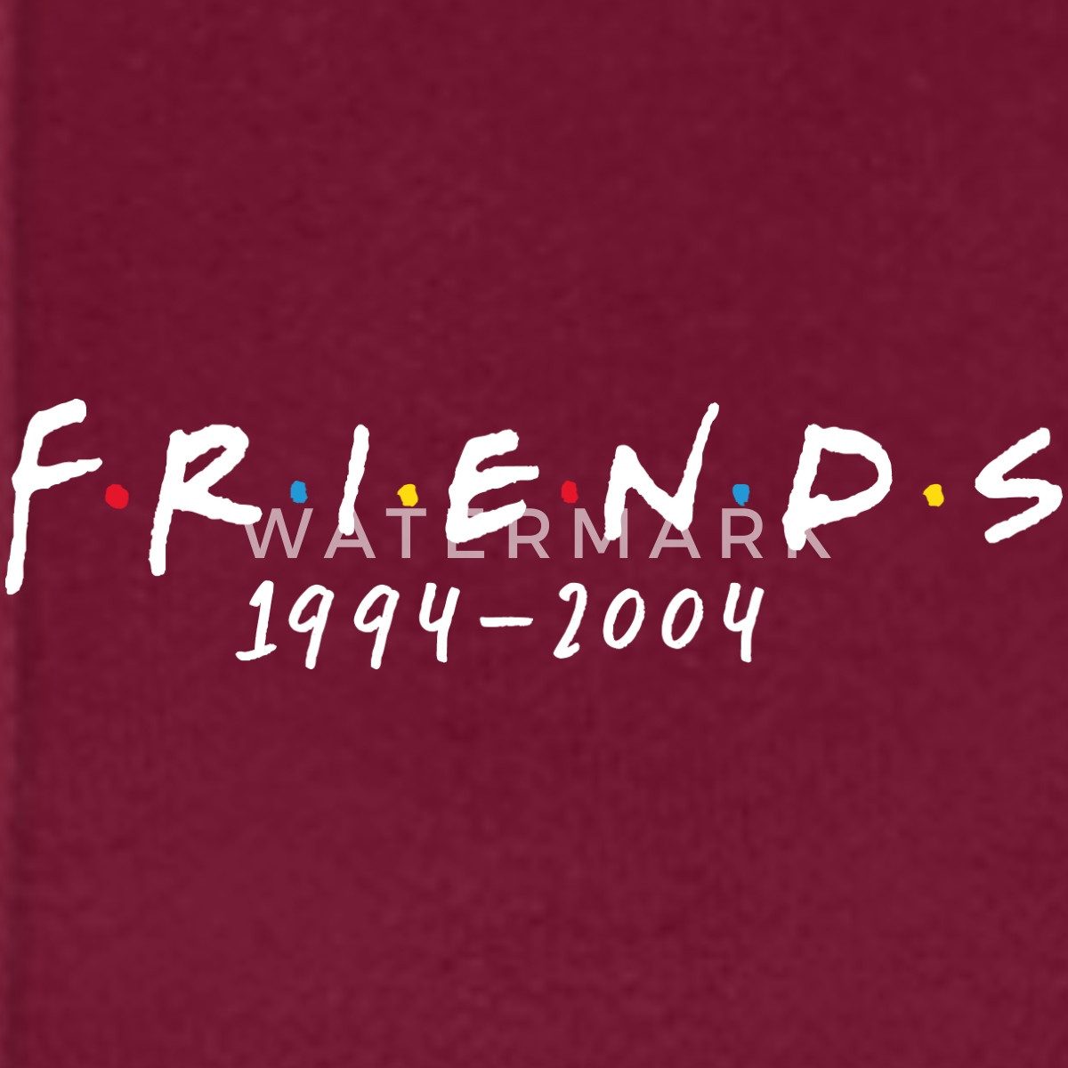 Spreadshirt Hoodie Friends Kleines Logo 1994-2004 günstig online kaufen