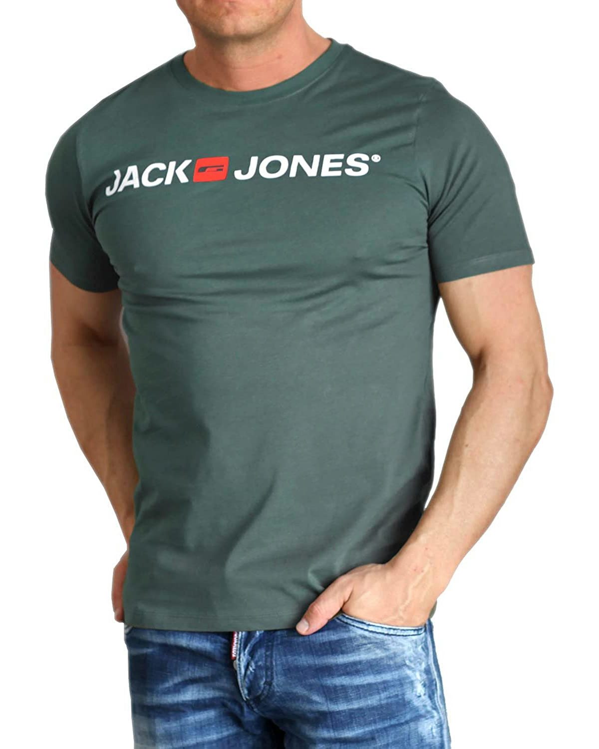 Jack & Jones Print-Shirt Bequemes Slimfit Shirt (Spar-Set, 3er-Pack) in Uni günstig online kaufen