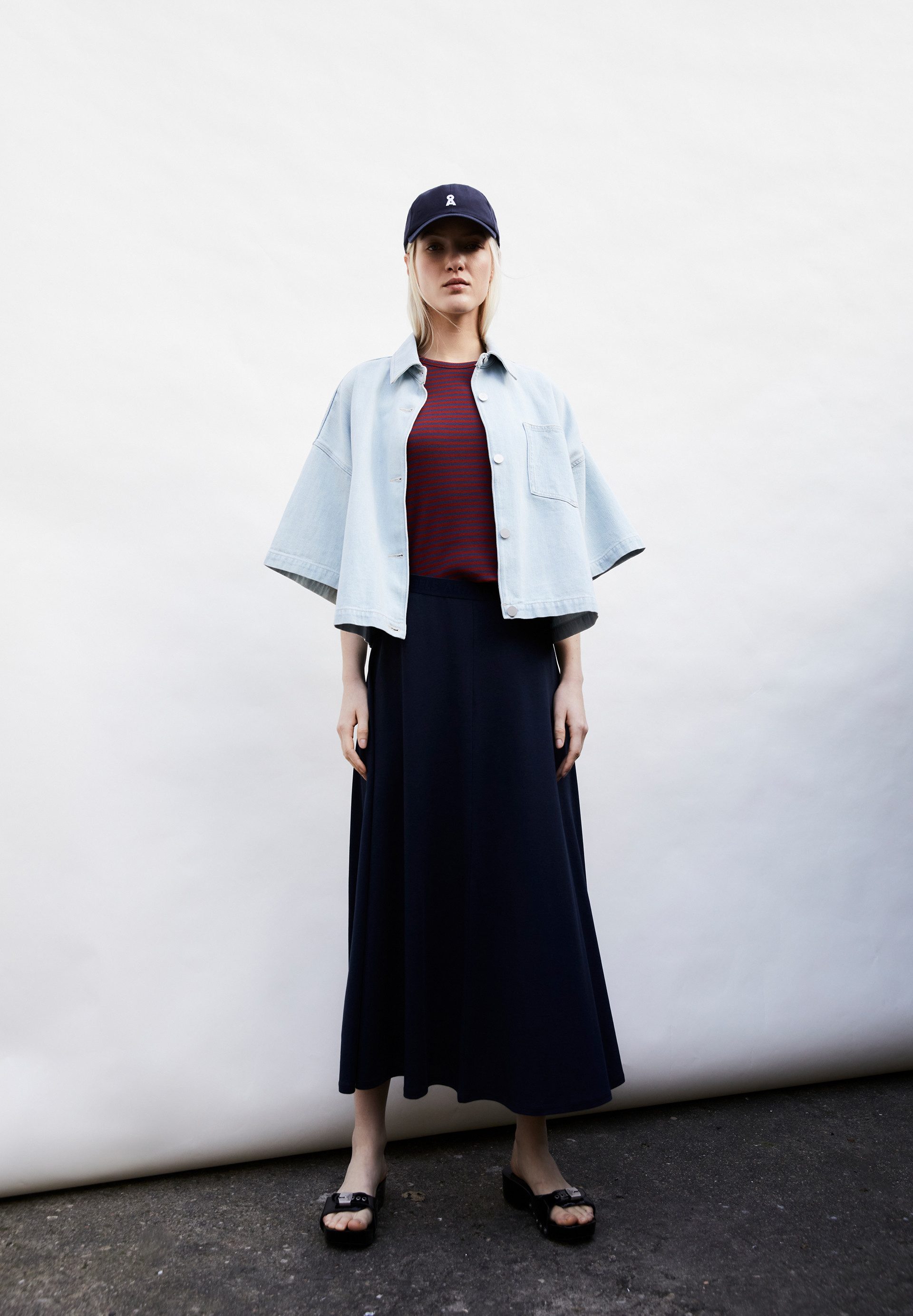 Armedangels Maxirock ILENIAA LARAA MIDI (1-tlg., Loose Fit) Jerseyrock aus TENCEL™ Lyocell Mix