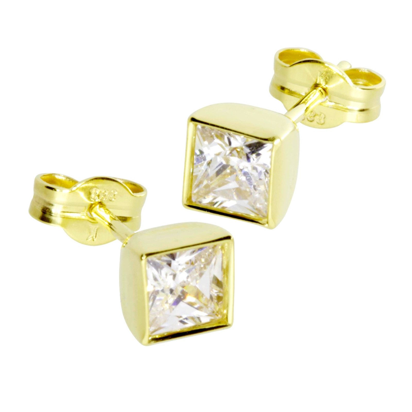 OSTSEE-SCHMUCK Paar Ohrstecker Ostsee-Schmuck Ohrstecker Anna 5x5 mm Ohrstecker Anna 5x5 mm (2-tlg)