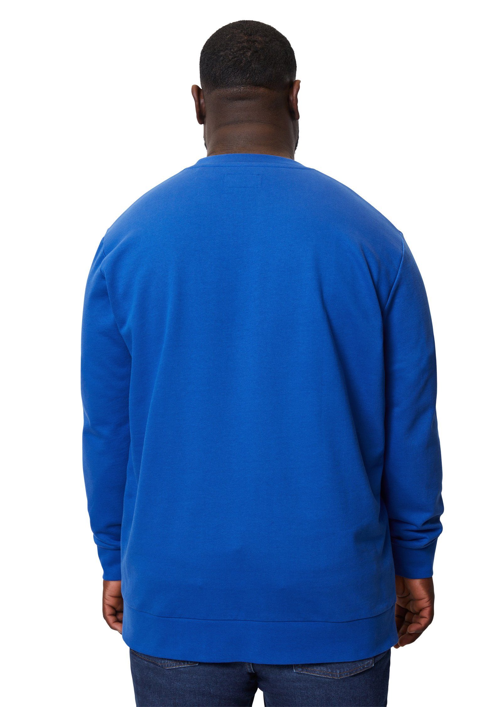 Marc O'Polo Sweatshirt blau Bio-Baumwolle aus reiner