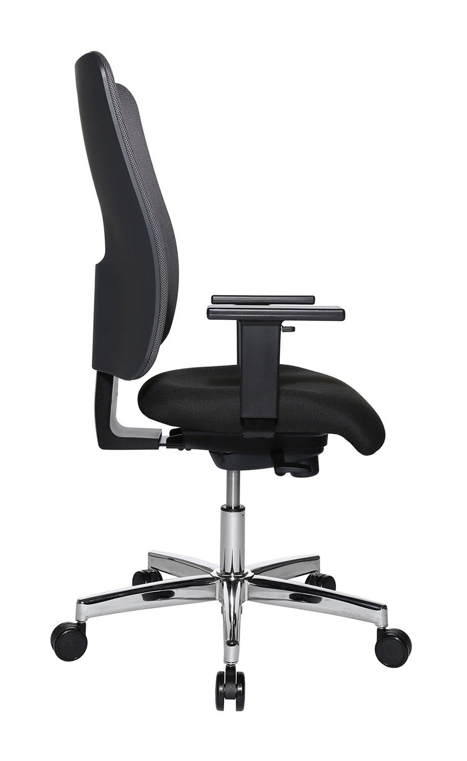 Vito Drehstuhl VITOPROFI, Schwarz, B 64 cm, T 64 cm