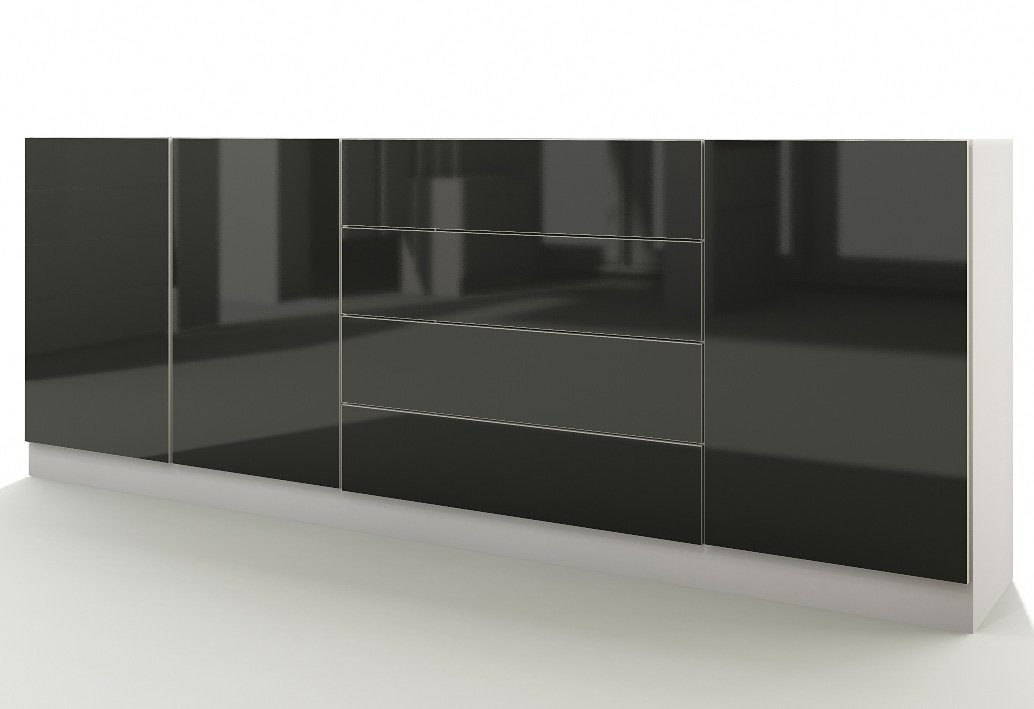 Sideboard VAASA von OTTO, in weiß-schwarz-HG