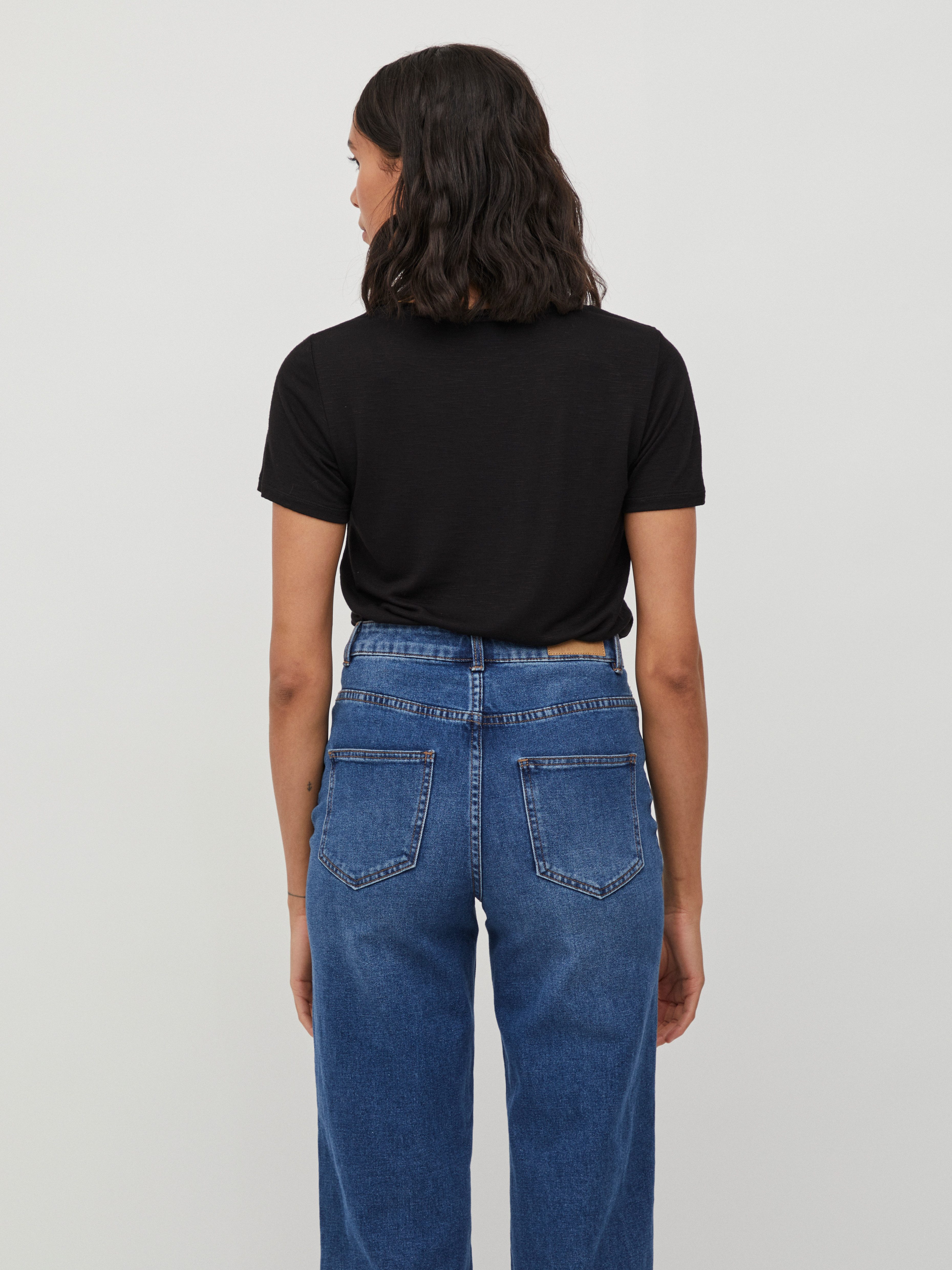 Vila T-Shirt VINOEL S/S TOP - NOOS Viskosemischung, regular fit