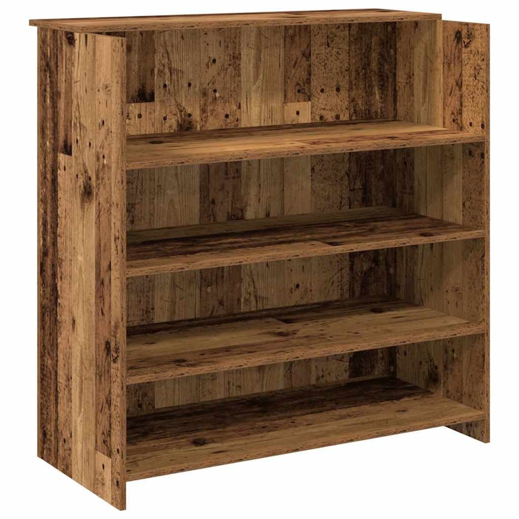 vidaXL Schreibtisch Empfangstheke Altholz-Optik 100x50x103,5 cm Holzwerkstoff