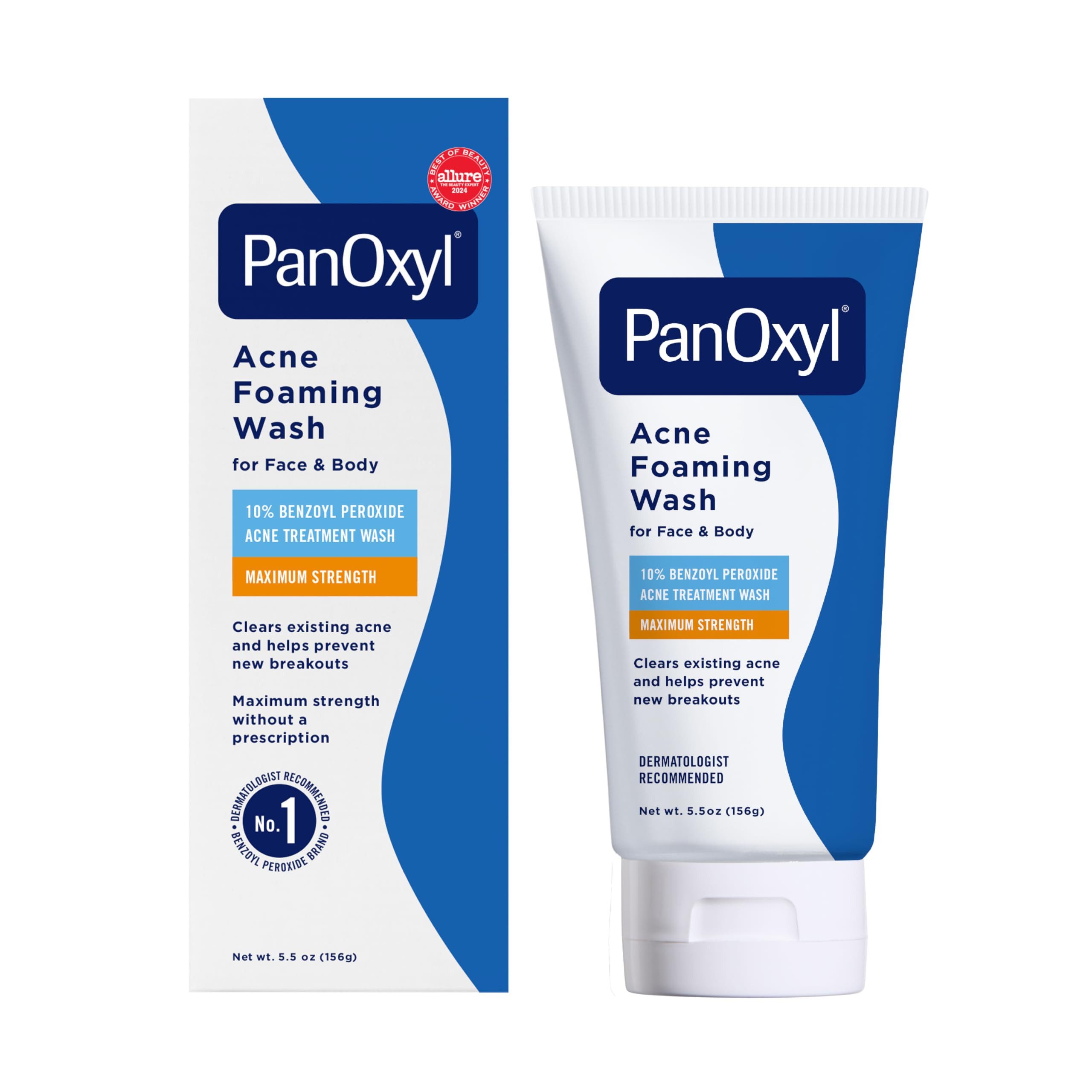 Panoxyl Gesichtspflege Acne Foaming Wash Benzoyl Peroxide 10% Maximum Strength Antimicrobial, Formel mit maximaler Stärke enthält 10 % Benzoylperoxid