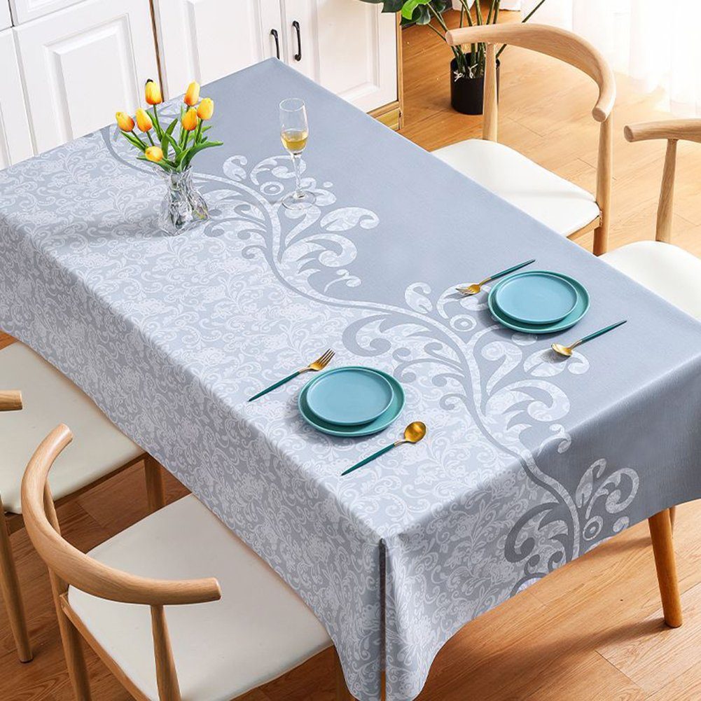 Blusmart Tischschonbezug PVC Stil Europäischen Farbe Tischdecke Haushalt Druck