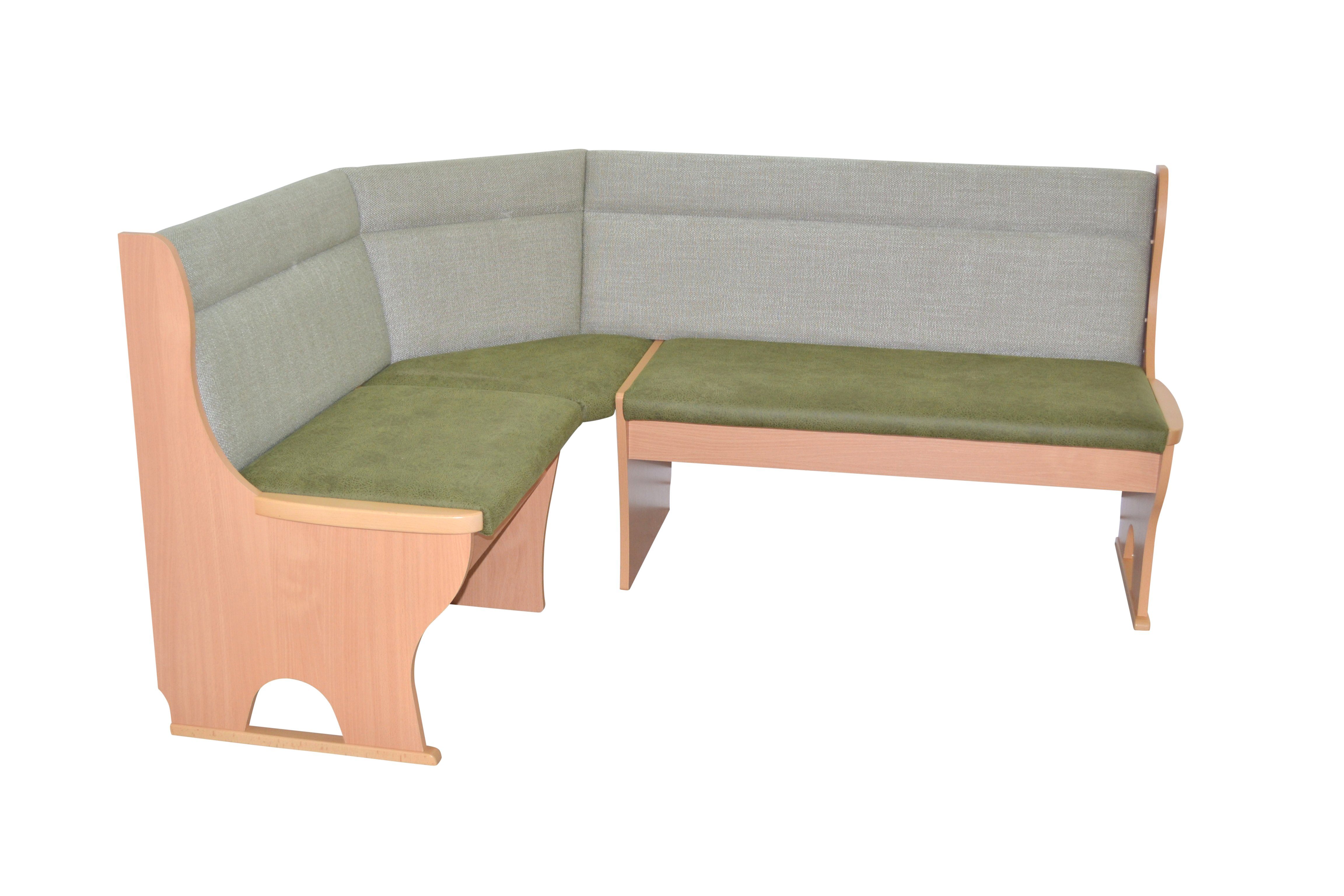 moebel-direkt-online Eckbank Cora II (Stellmaß ca. 125x165 cm, Schenkel rechts/links montierbar)