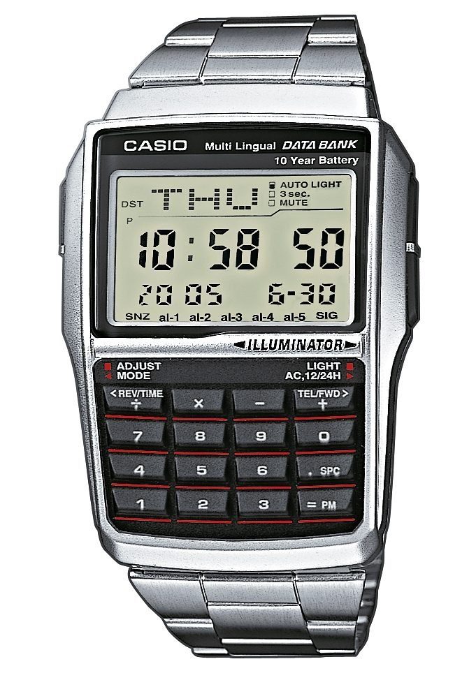 CASIO VINTAGE Chronograph DBC-32D-1AES, Quarzuhr, Armbanduhr, Damen, Herren, retro, Taschenrechner, digital